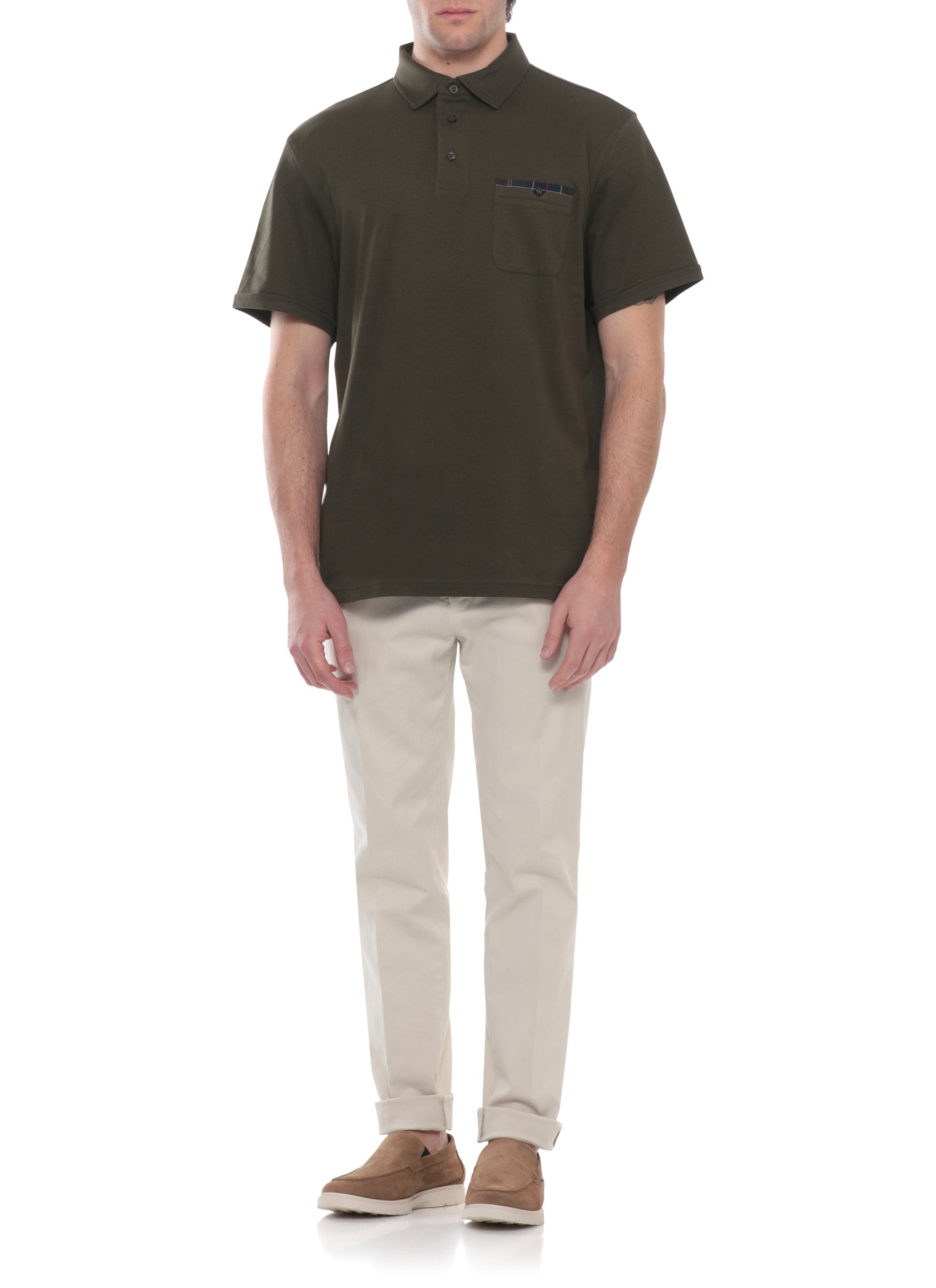 Barbour T-shirts and Polos Green Cotton