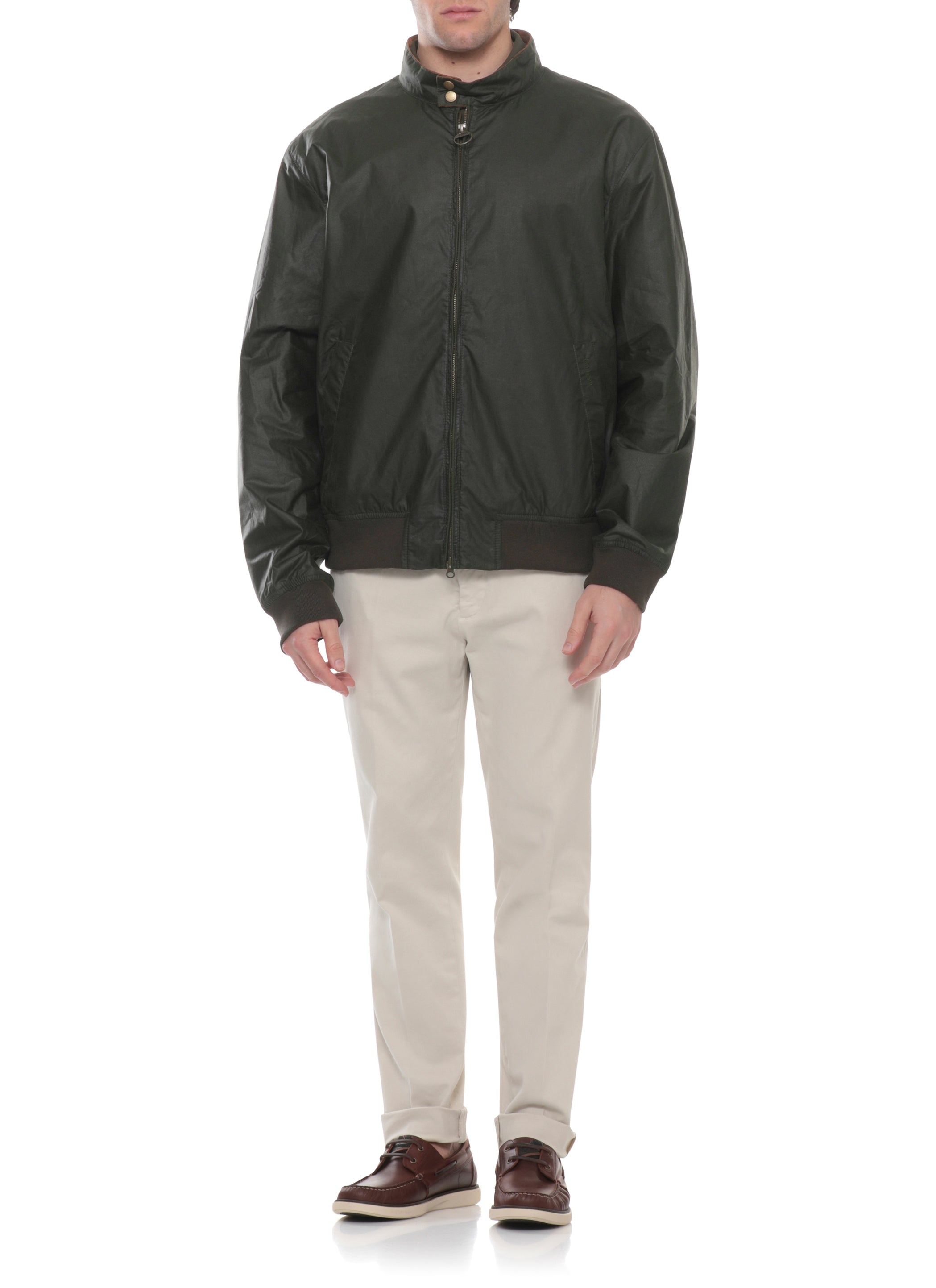 Barbour Coats Green Cotton