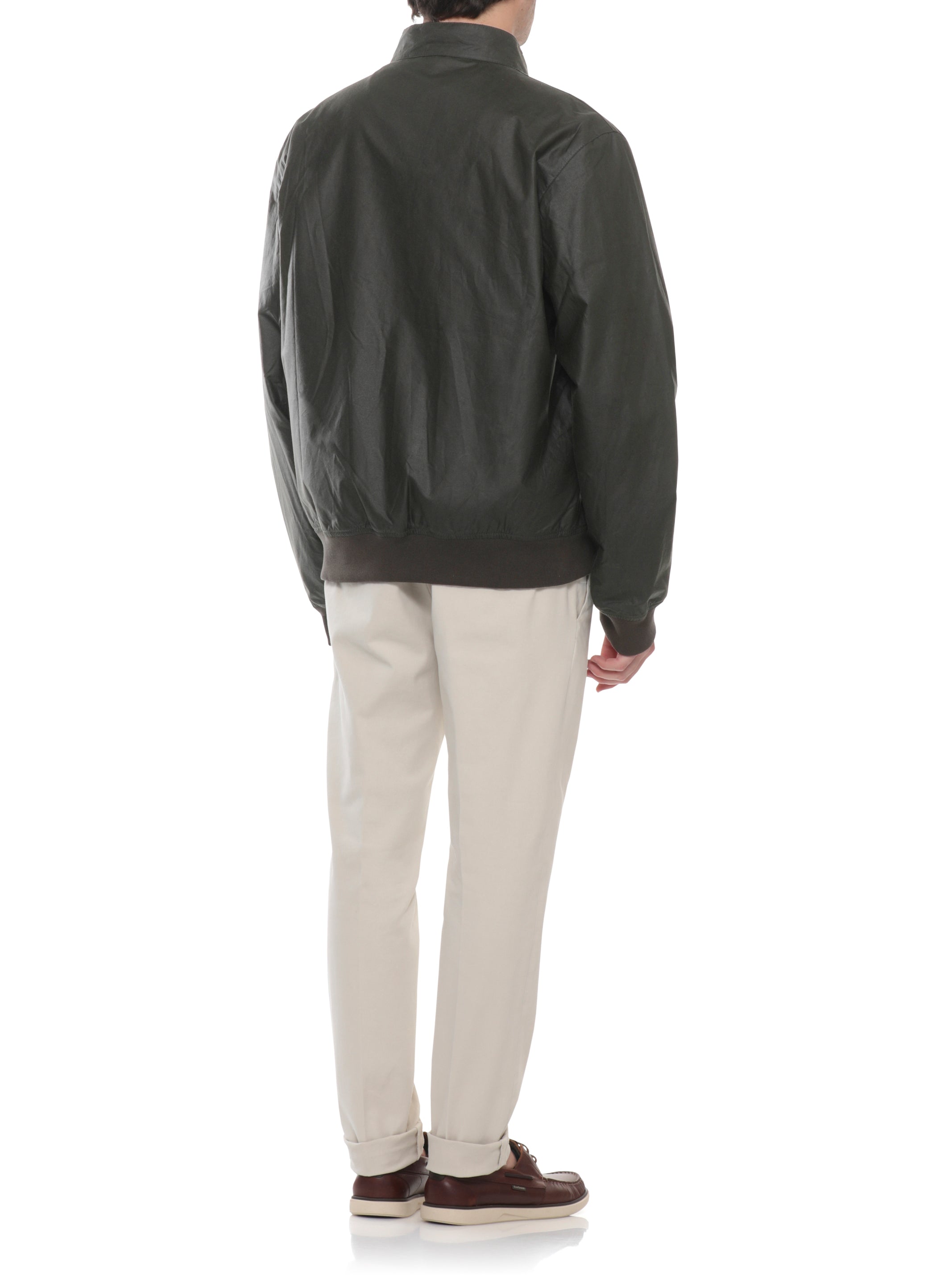 Barbour Coats Green Cotton