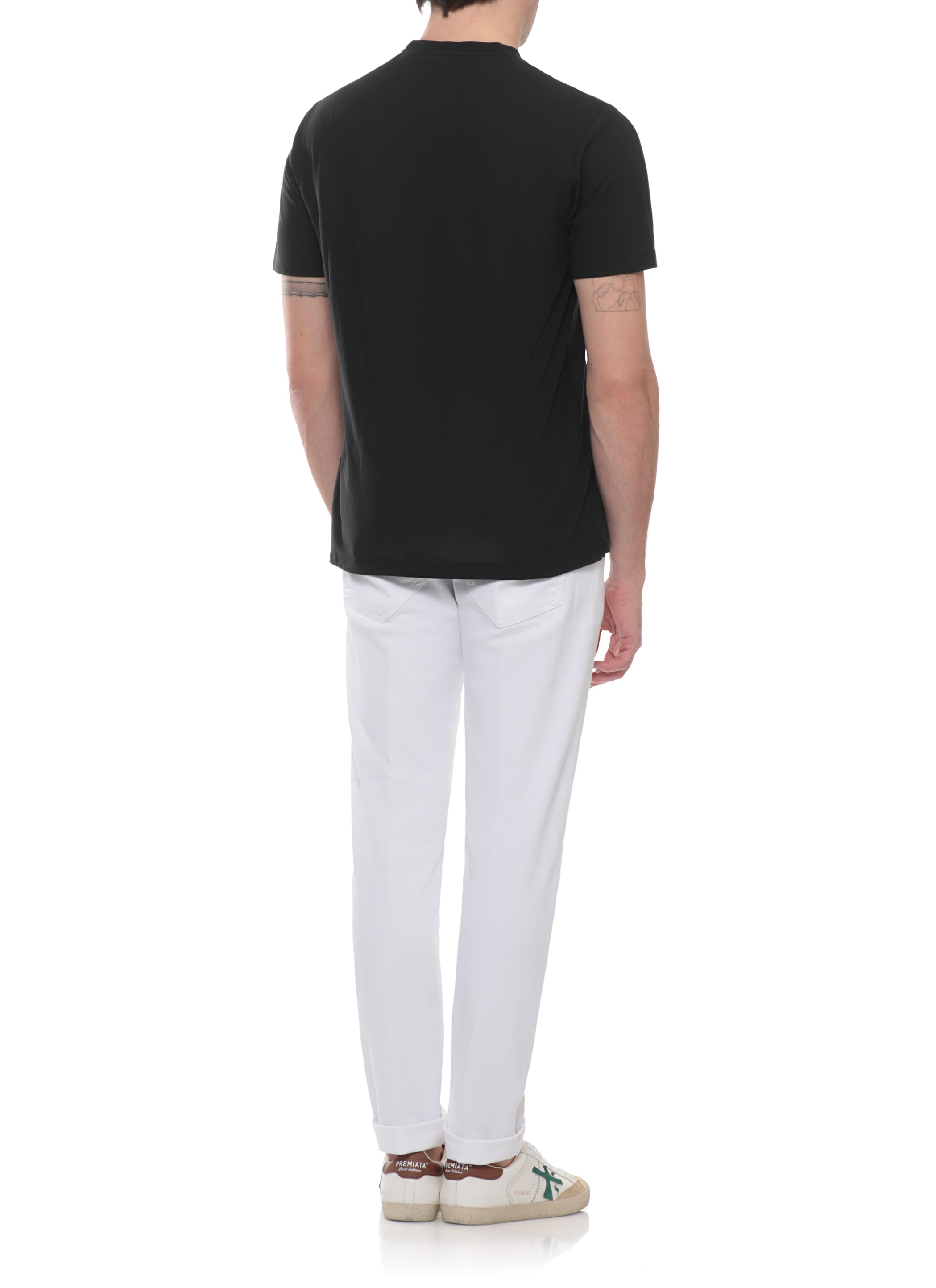 Zanone T-shirts and Polos Black Cotton