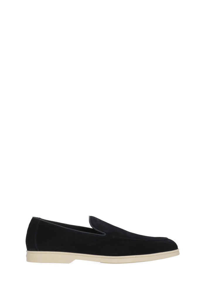 Doucals Flat shoes Blue Cow Leather Sole: Rubber