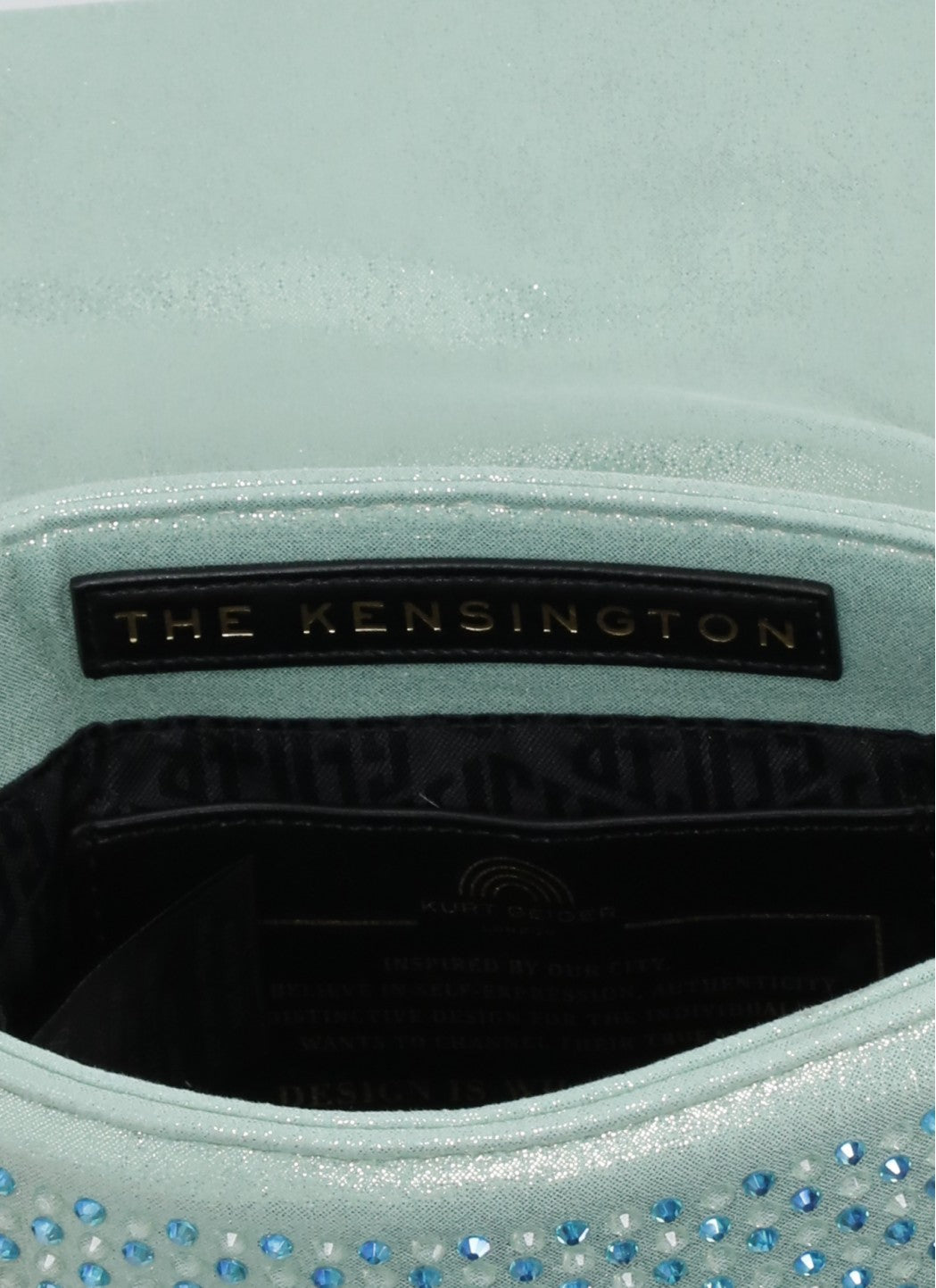 Kurt Geiger Bags Green Polyester Details: Glass