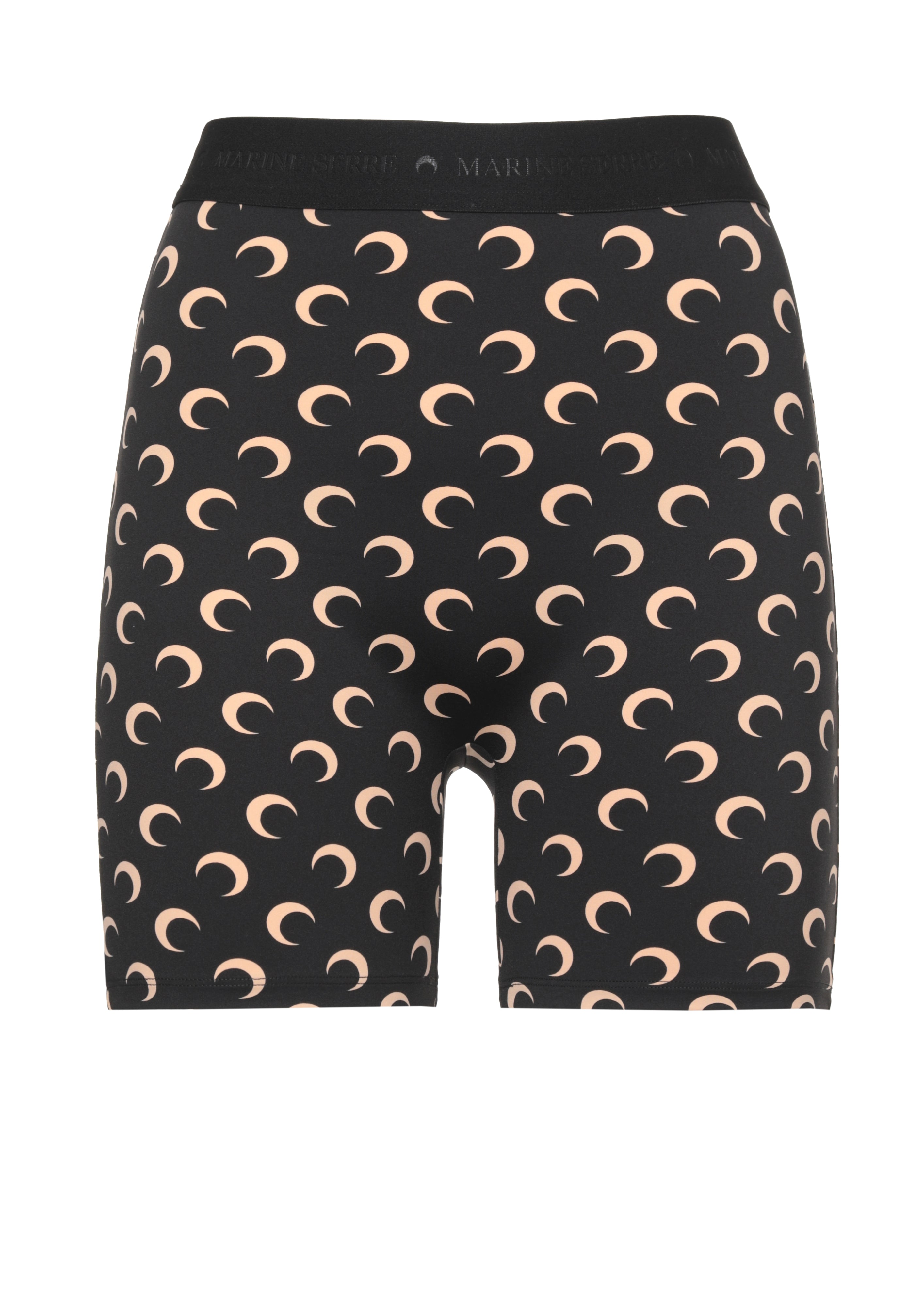 MARINE SERRE Shorts Black Polyamide Elastane