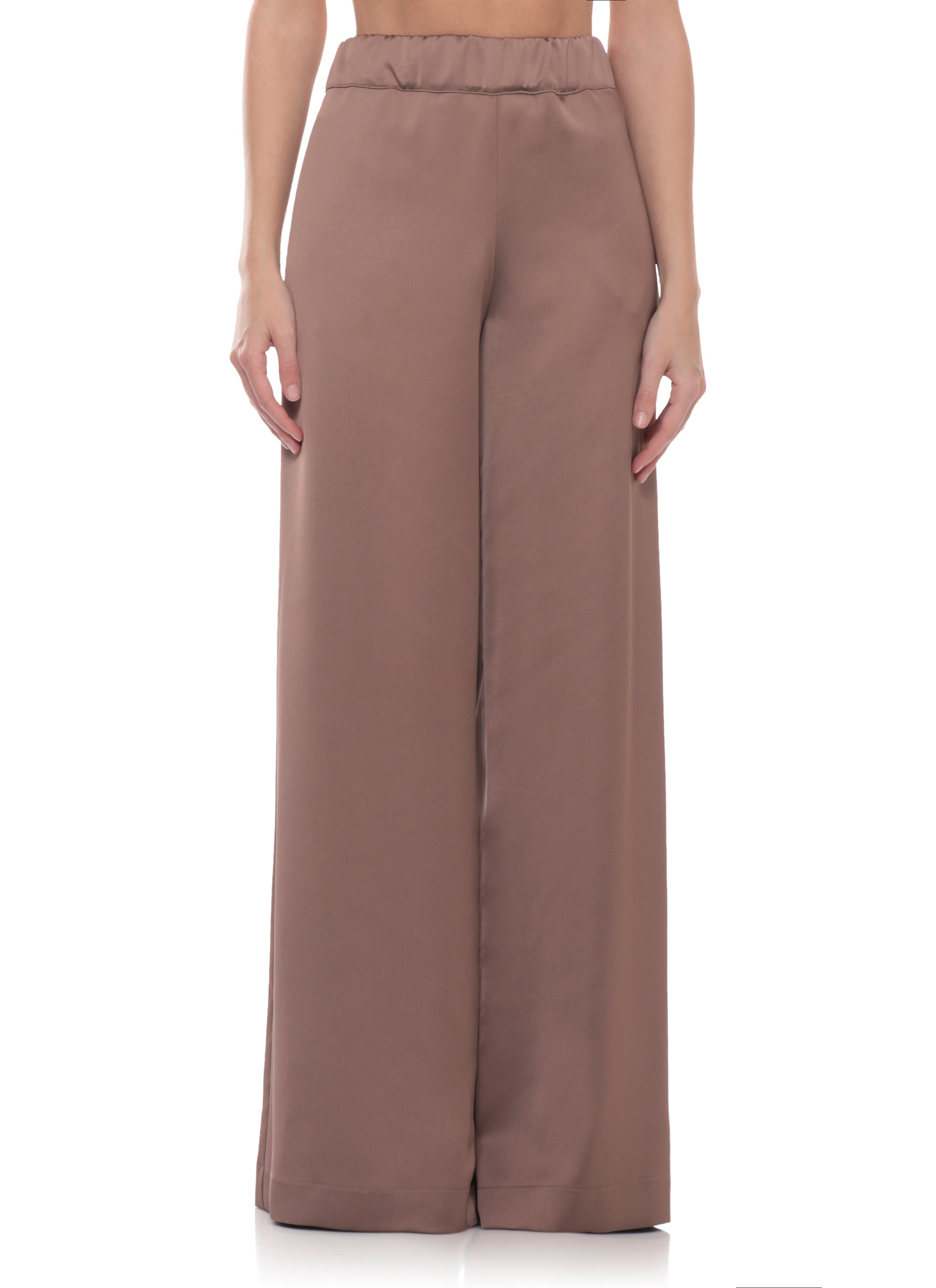 D.EXTERIOR Trousers Brown Polyester