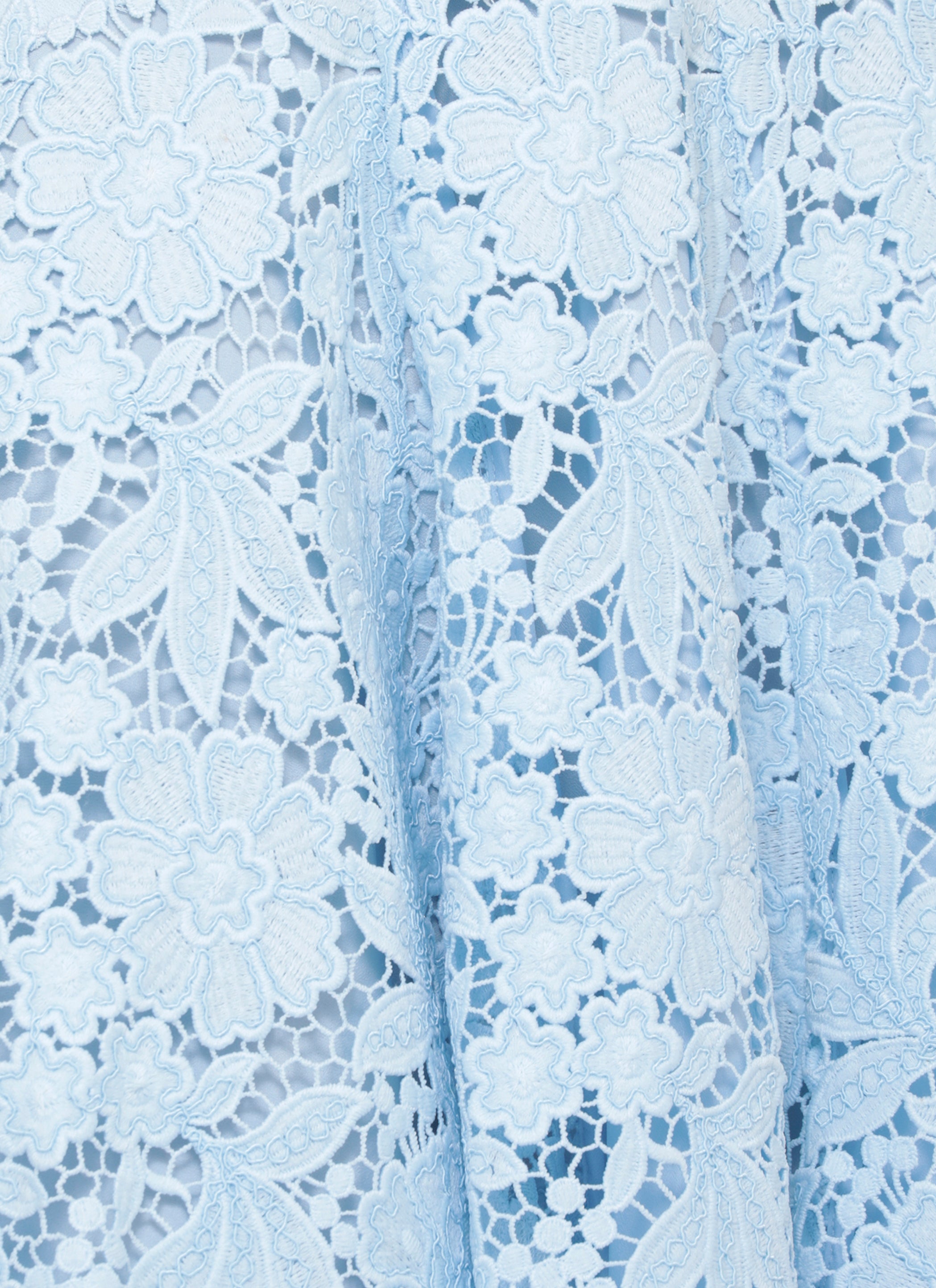 SELF PORTRAIT Dresses Light Blue Polyester Fabric 2:polyamide