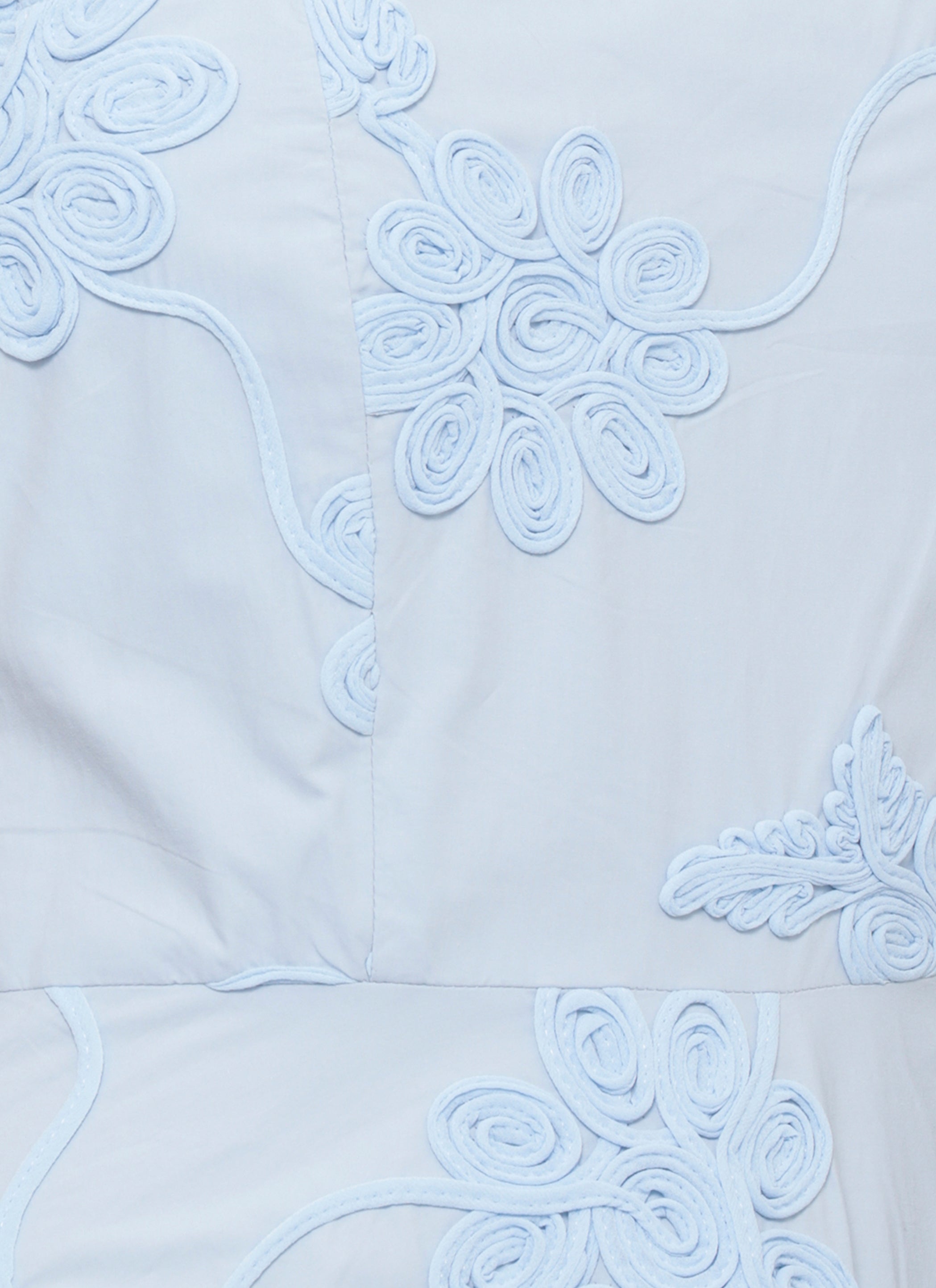 Rotate Dresses Light Blue Cotton Decoration: Polyester