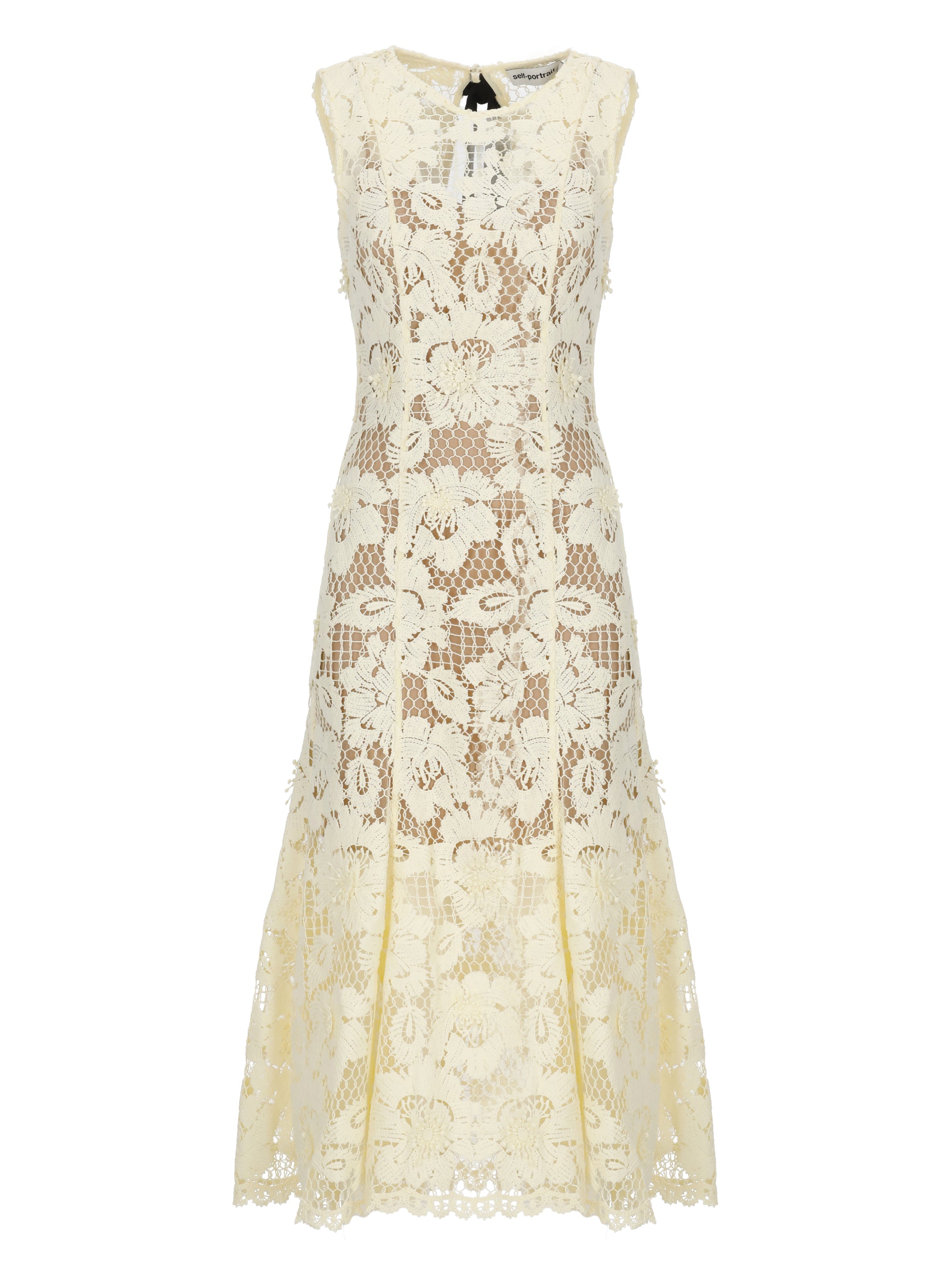 SELF PORTRAIT Dresses Yellow Polyester