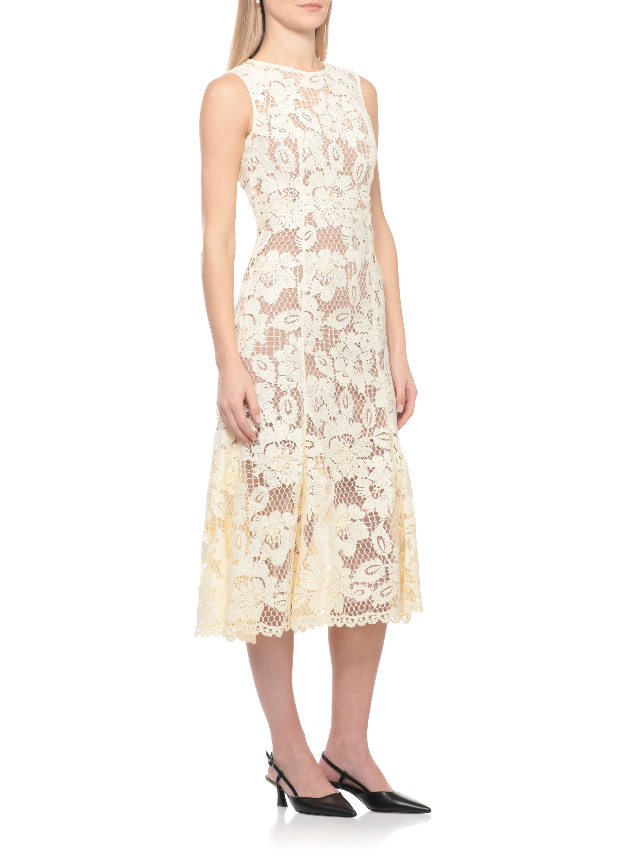 SELF PORTRAIT Dresses Yellow Polyester