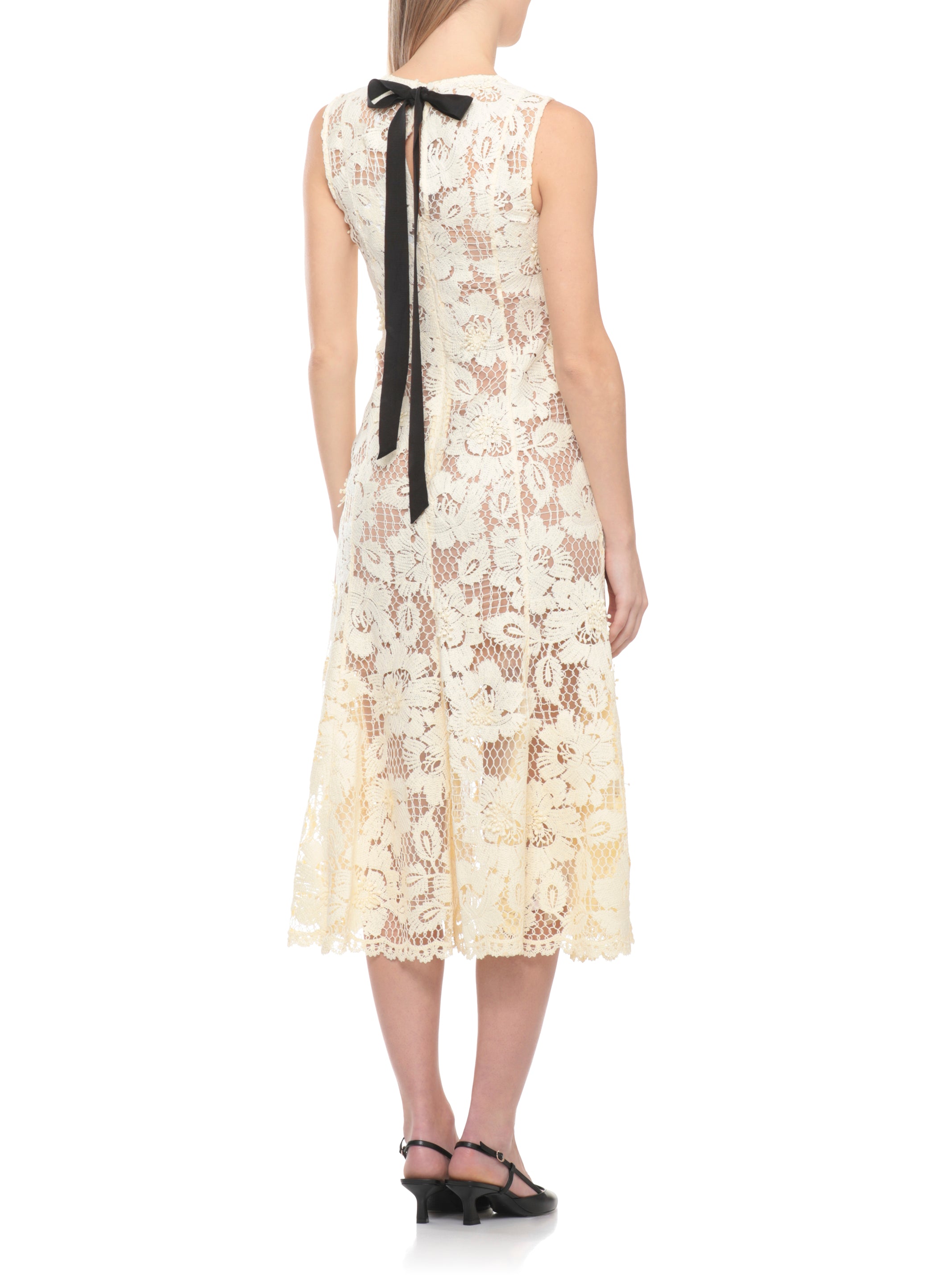 SELF PORTRAIT Dresses Yellow Polyester