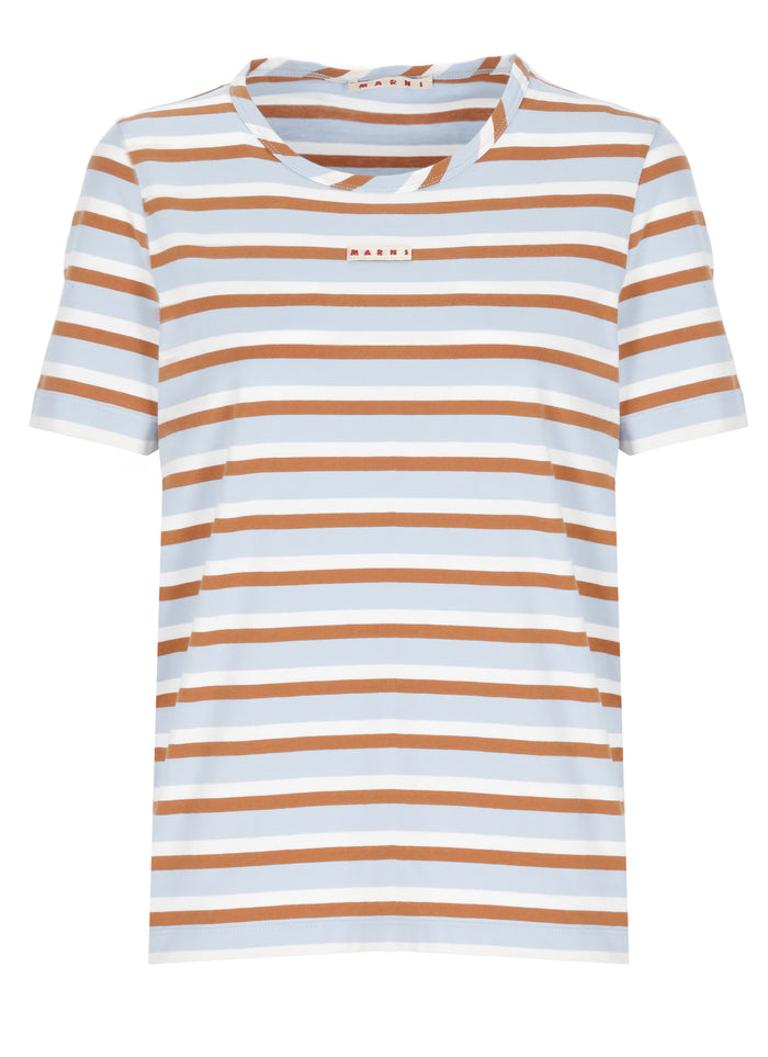 Marni T-shirts and Polos Light Blue Cotton