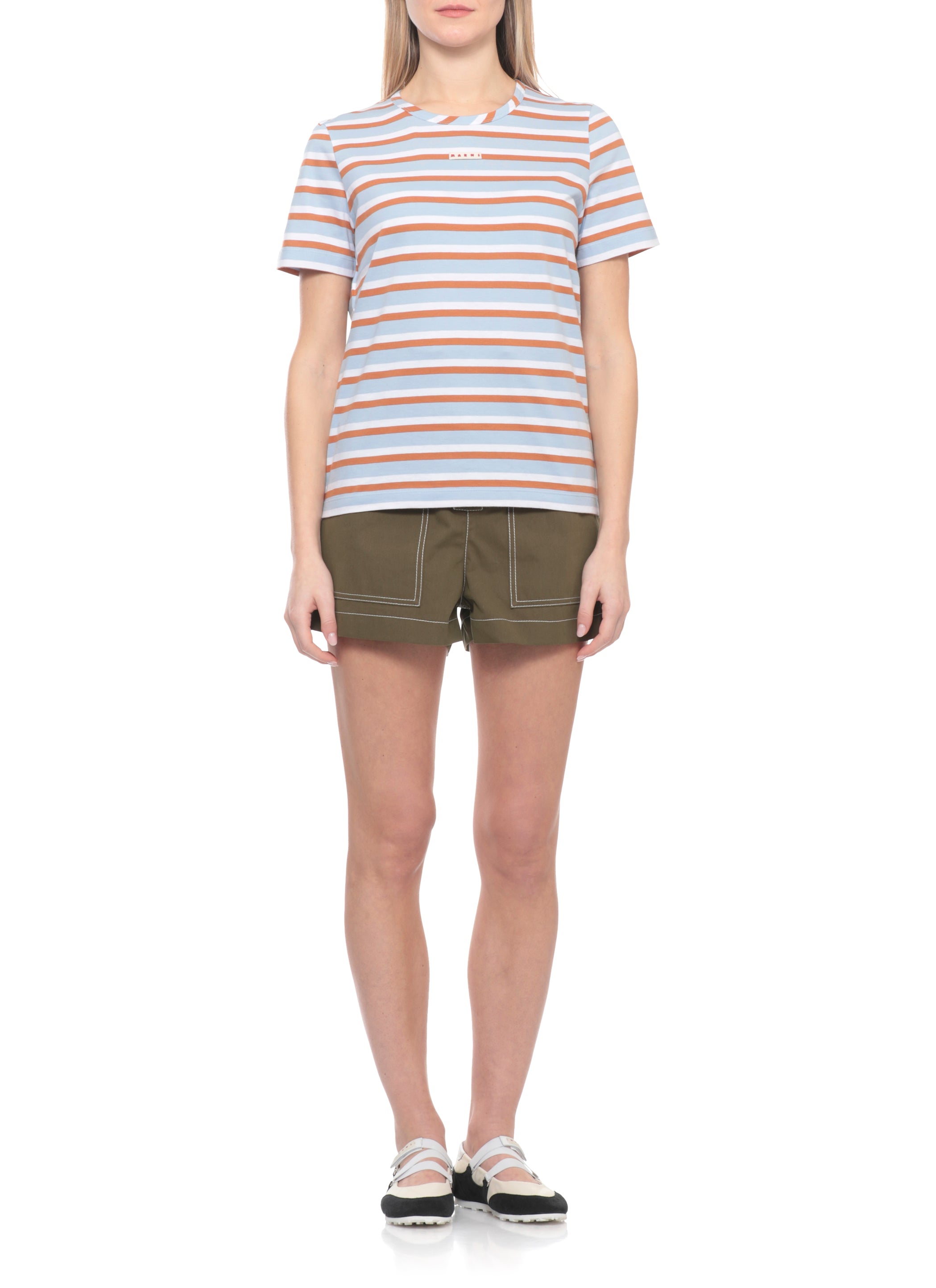 Marni T-shirts and Polos Light Blue Cotton