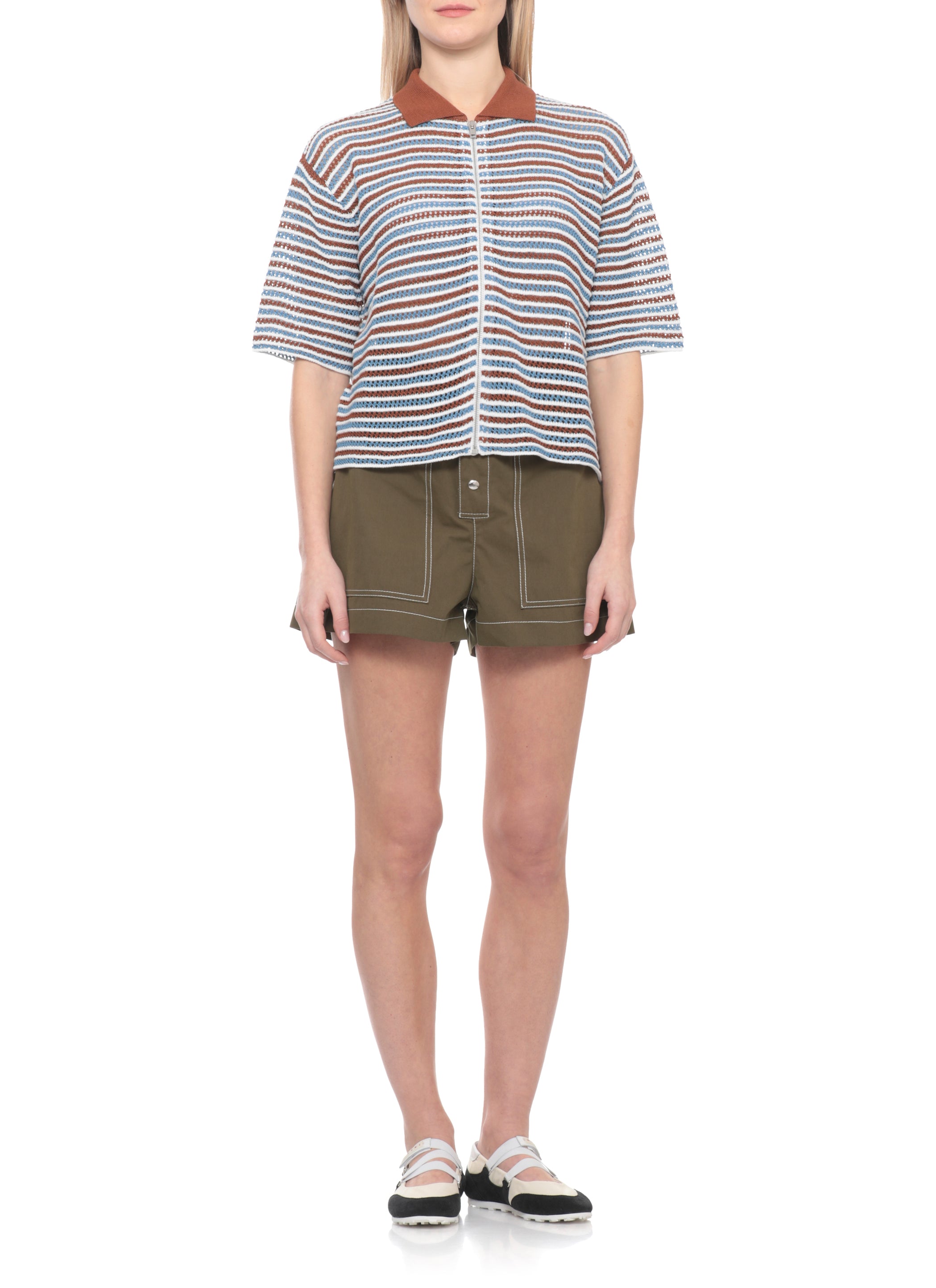 Marni Sweaters Brown Cotton