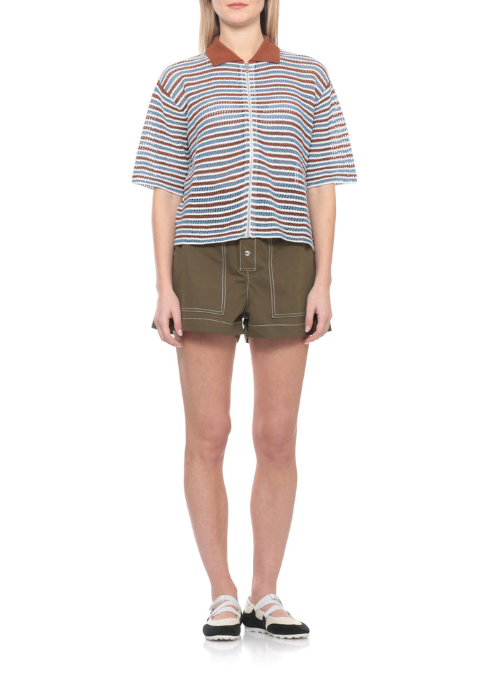 Marni Sweaters Brown Cotton