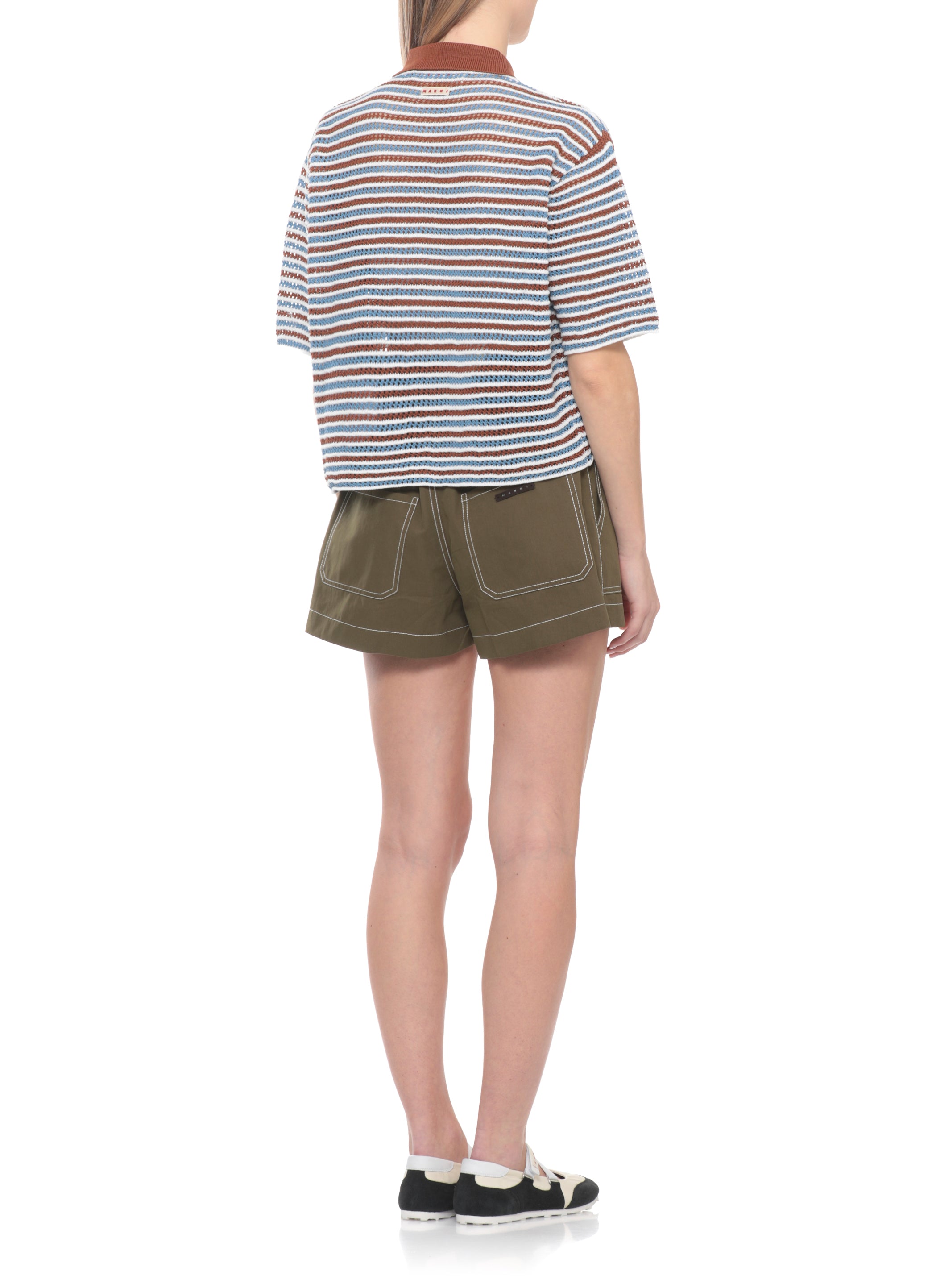 Marni Sweaters Brown Cotton