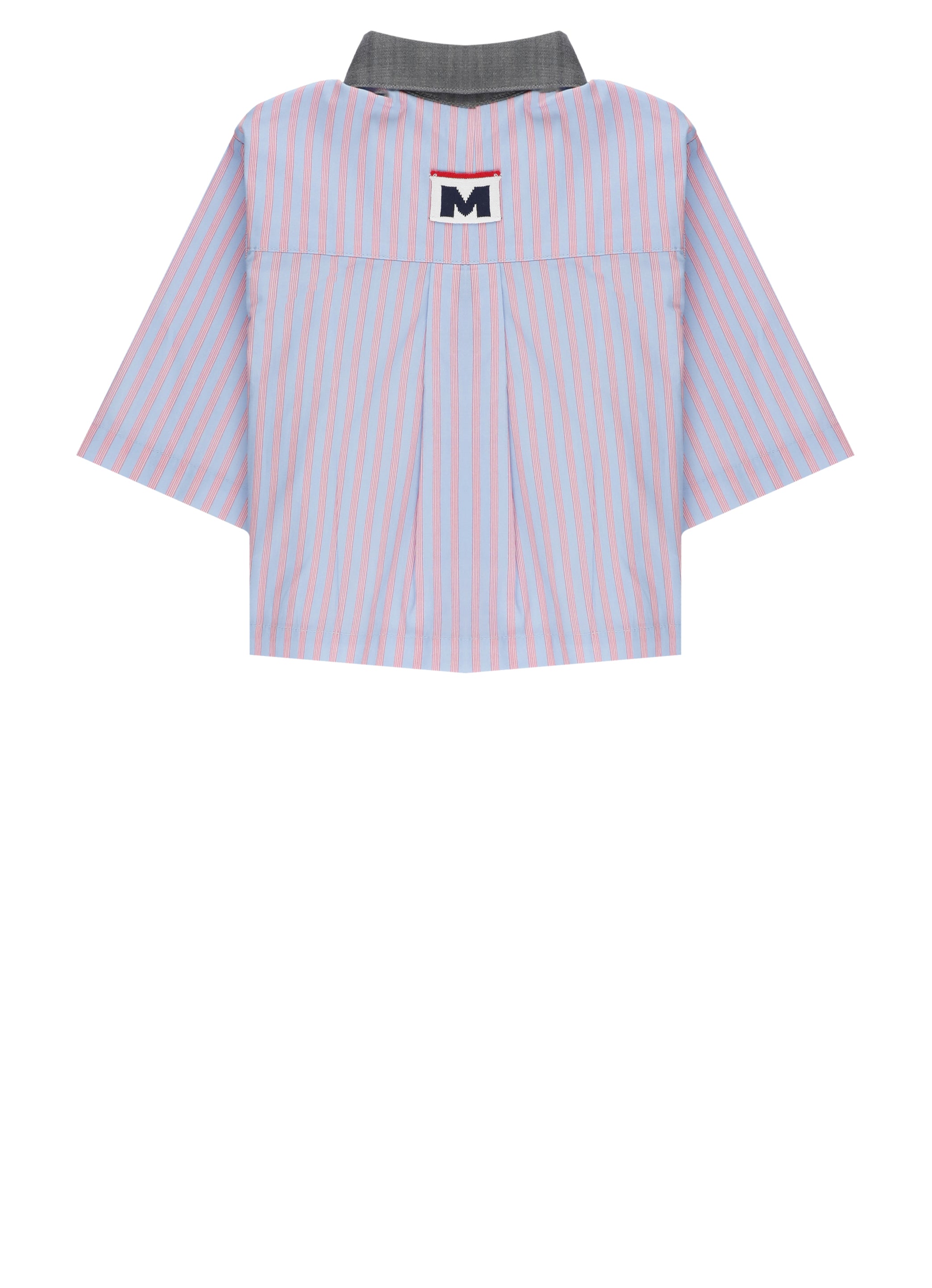 Msgm Shirts Light Blue Cotton