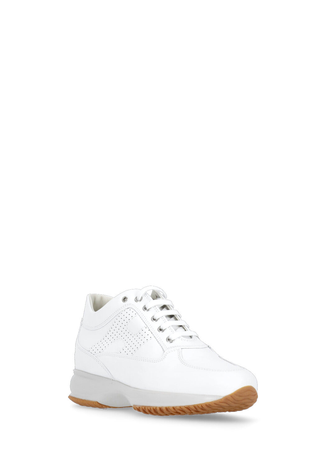 Hogan Sneakers White Calf Leather Sole: Rubber