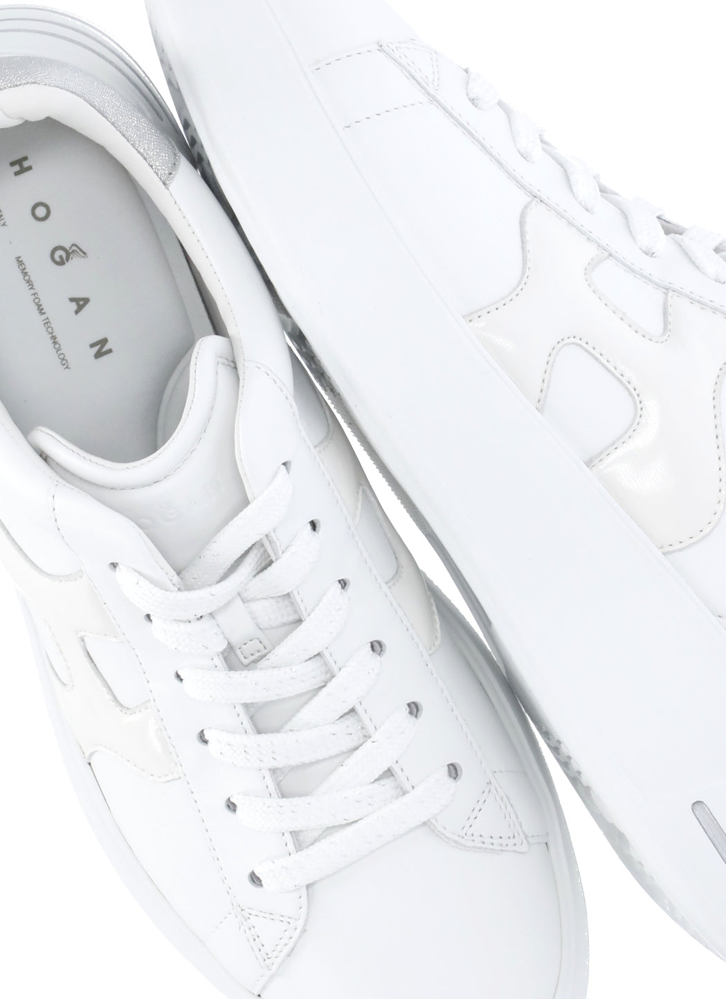 Hogan Sneakers White Cow Leather Sole: Rubber