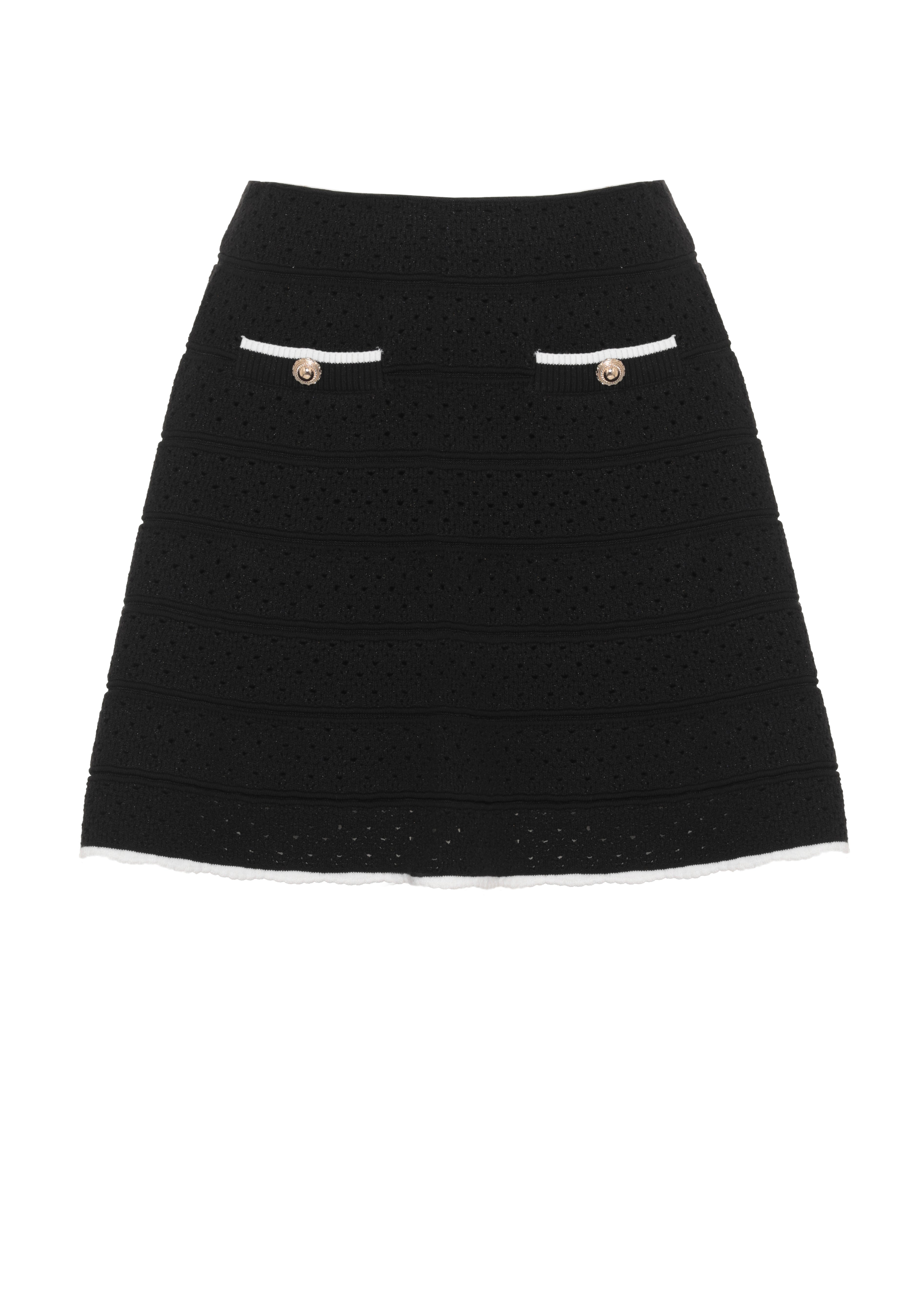 Self Portrait Skirts Black