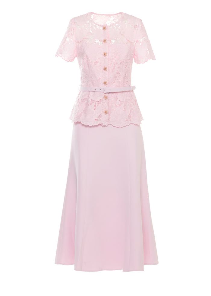 Self Portrait Dresses Pink Polyester