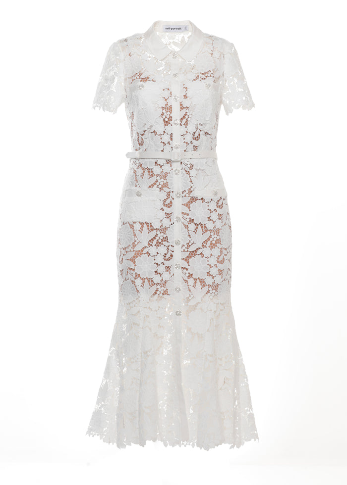 Self Portrait Dresses White Polyester