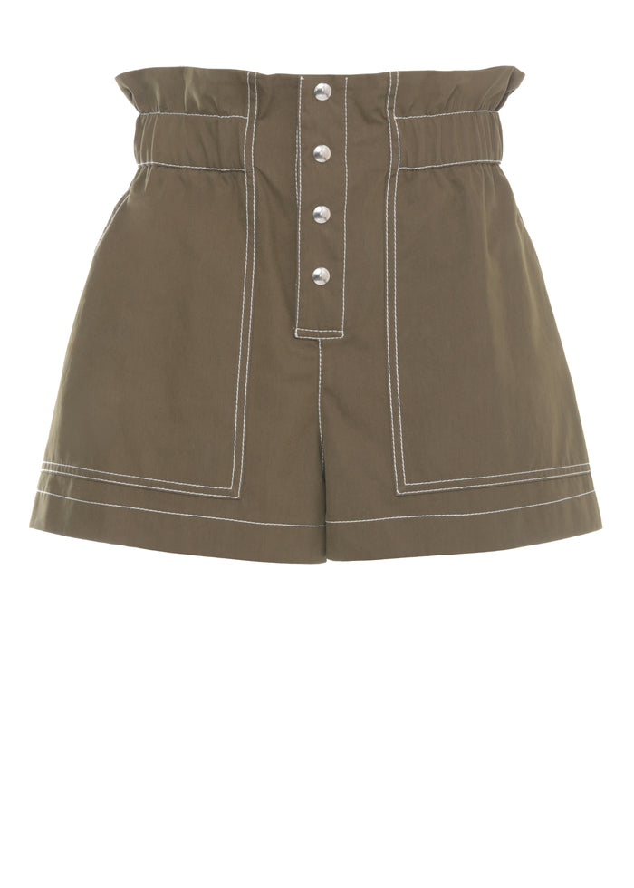 Marni Shorts Green Cotton Polyamide