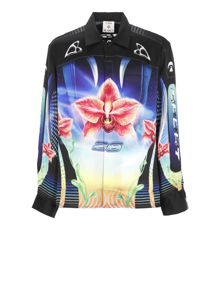Casablanca Shirts Black Silk