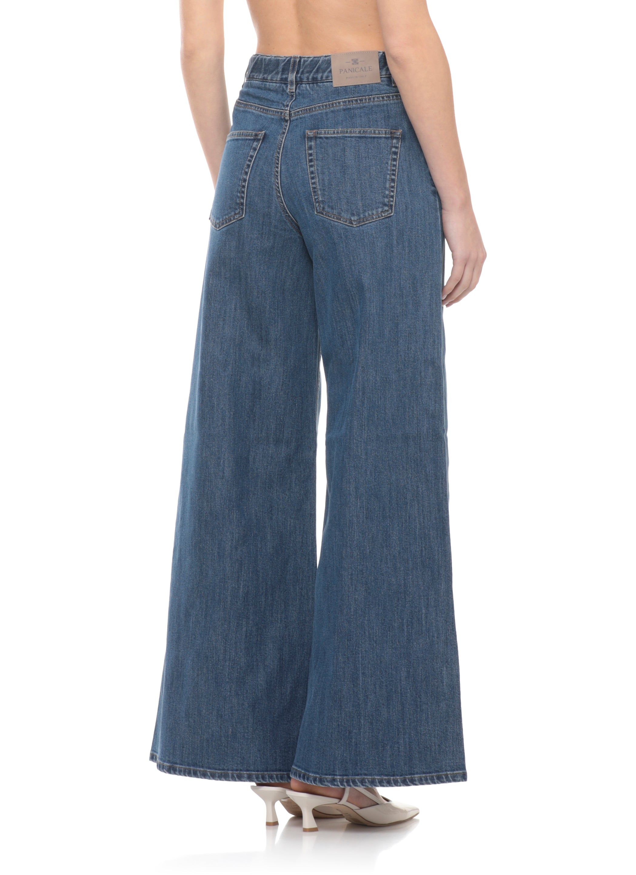 Panicale Jeans Blue Cotton Elastan