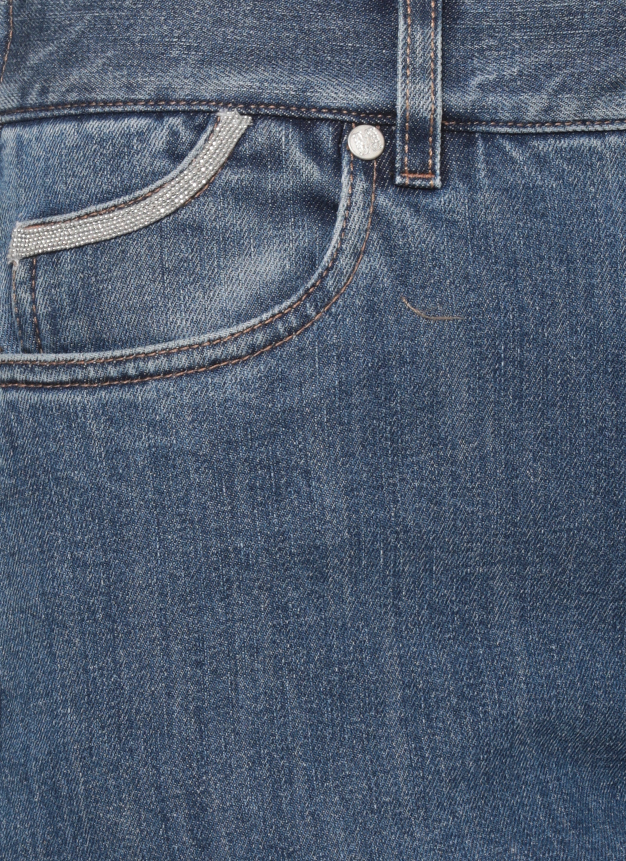 Panicale Jeans Blue Cotton Elastan
