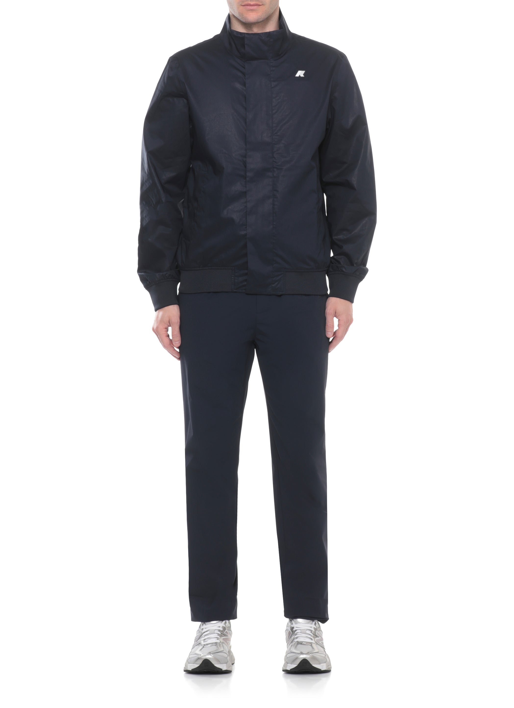 K-Way Trousers Blu Nylon Elastane