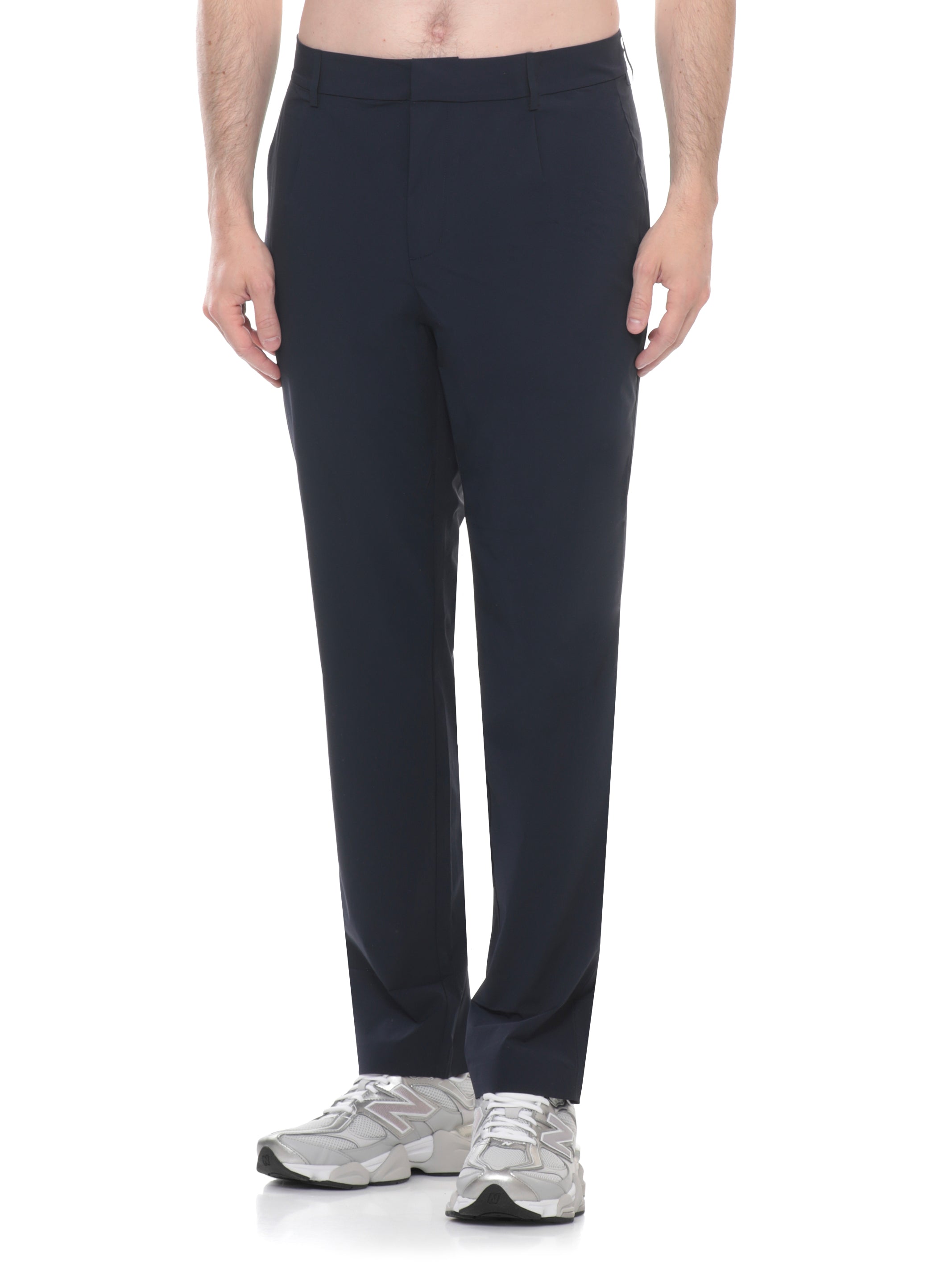 K-Way Trousers Blu Nylon Elastane