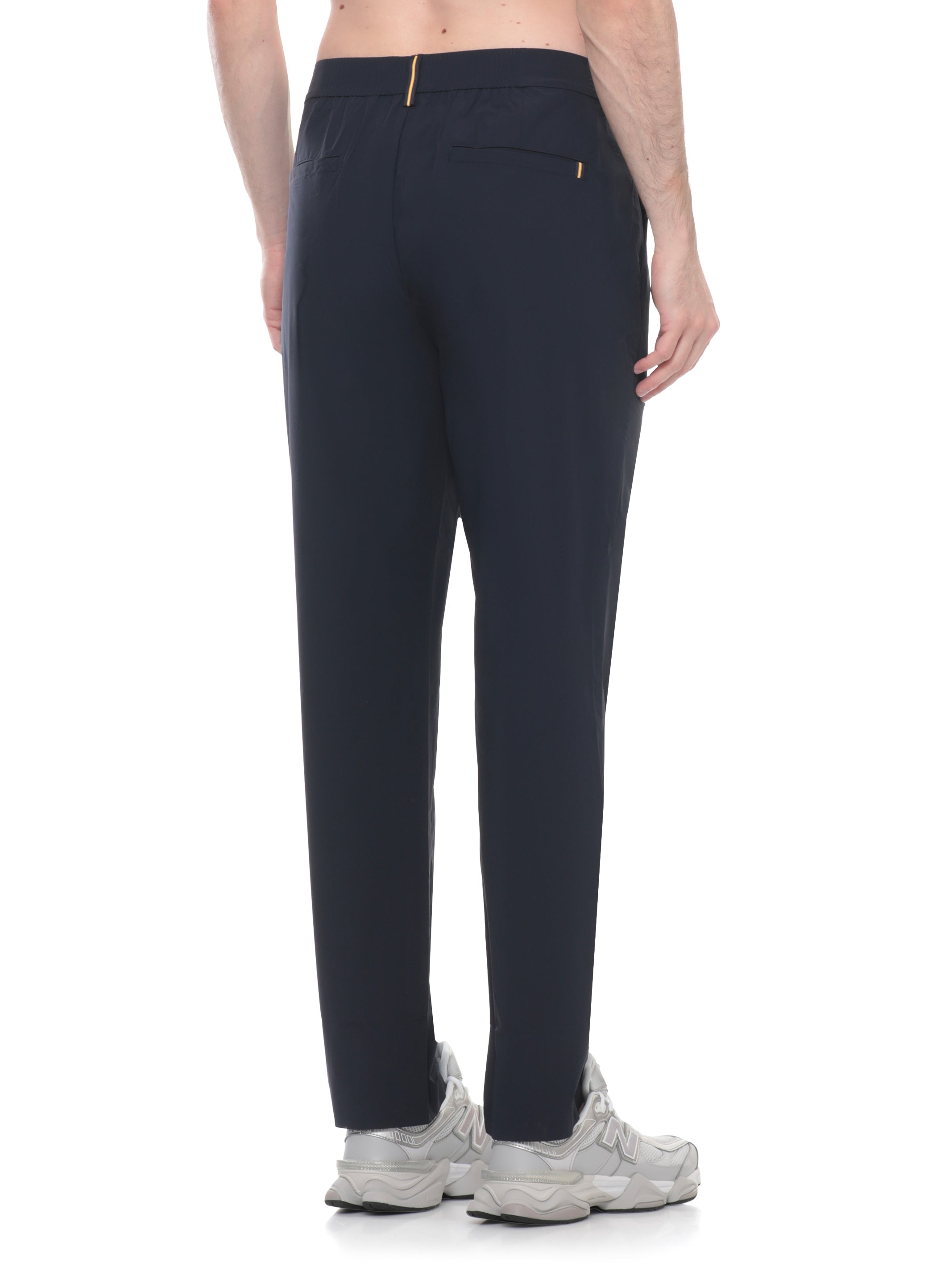 K-Way Trousers Blu Nylon Elastane