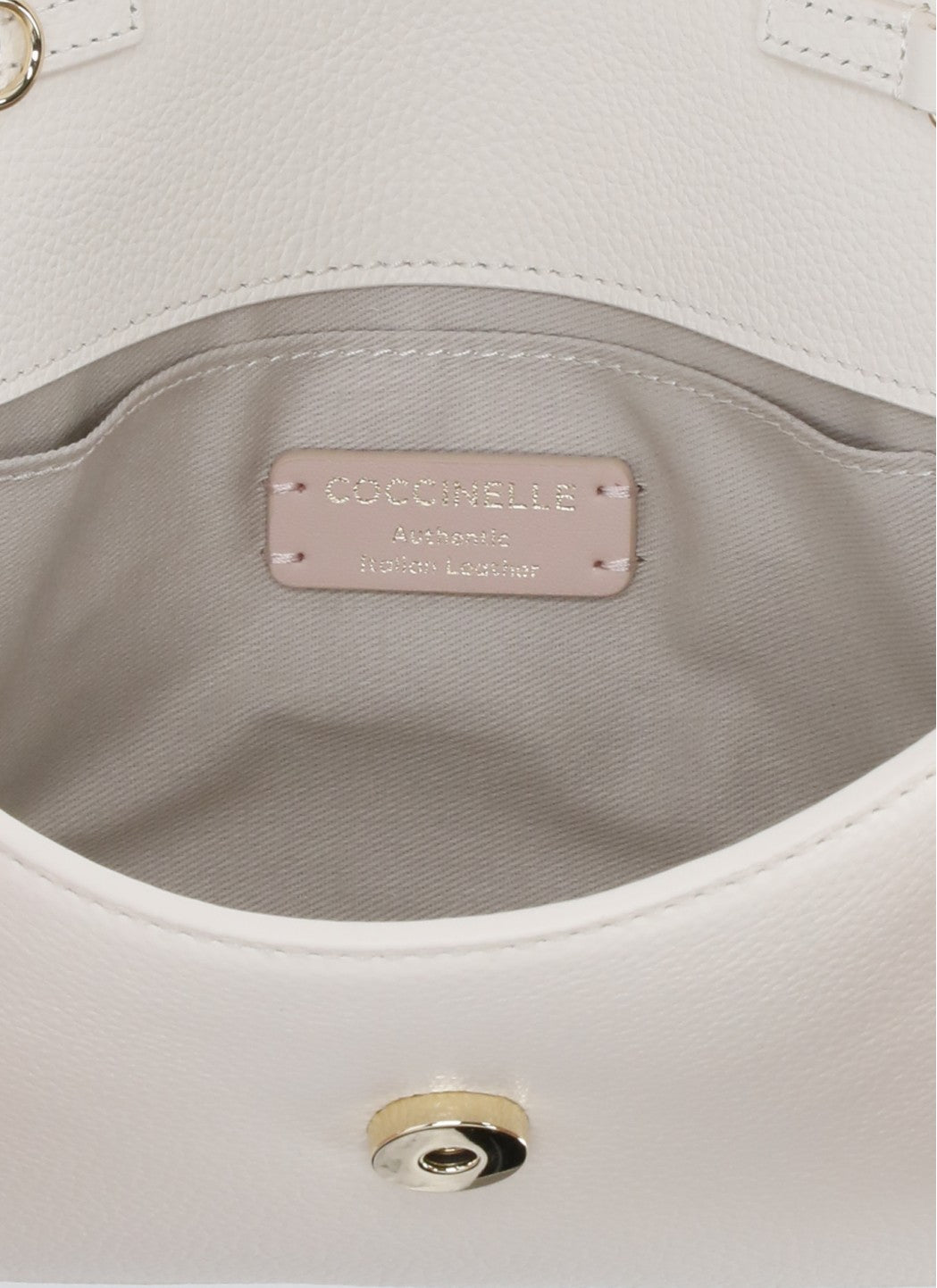 Coccinelle Bags Ivory Cow Leather Lining: Cotton