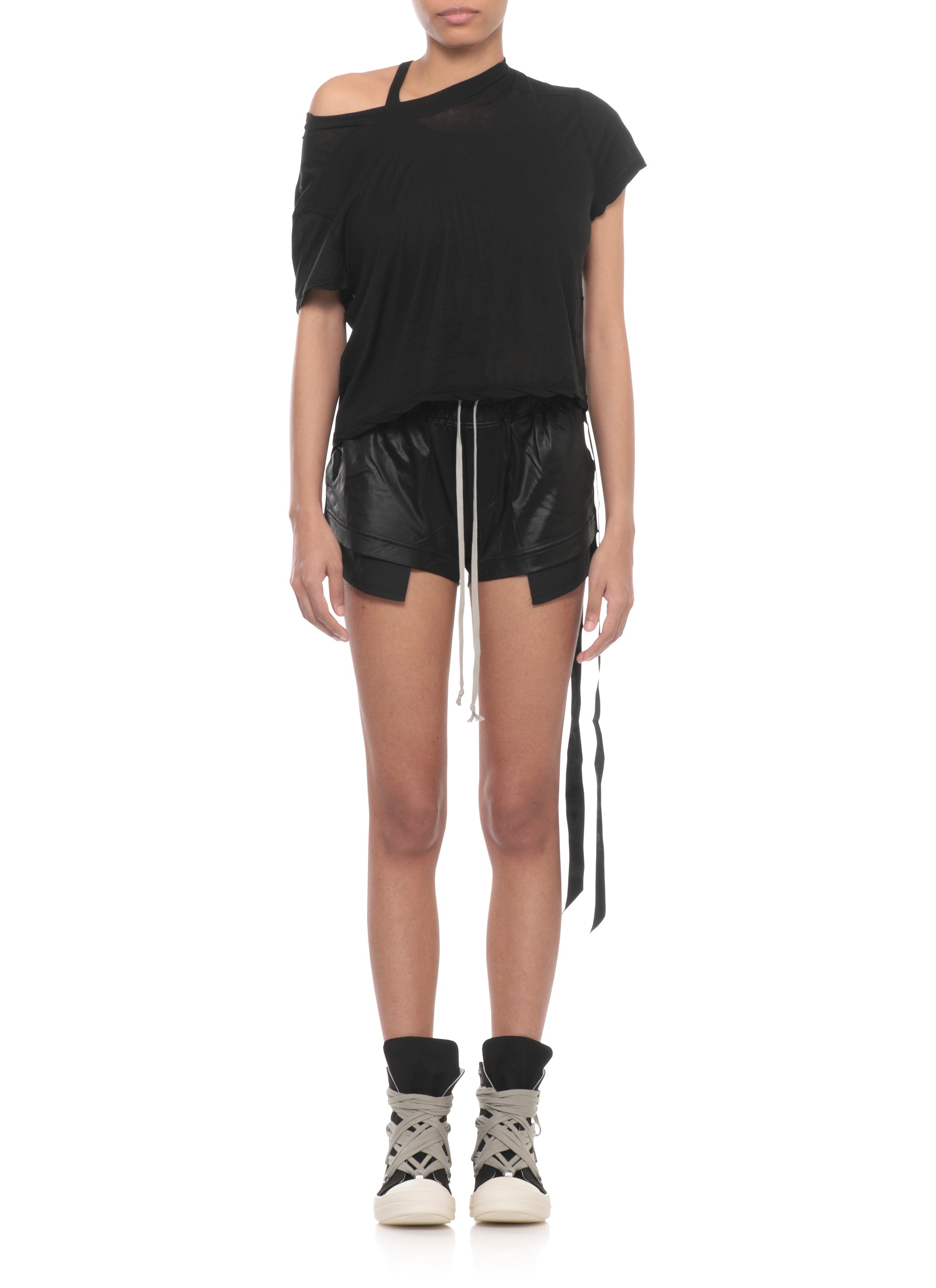 Rick Owens Drkshdw T-Shirts And Polos Black Cotton
