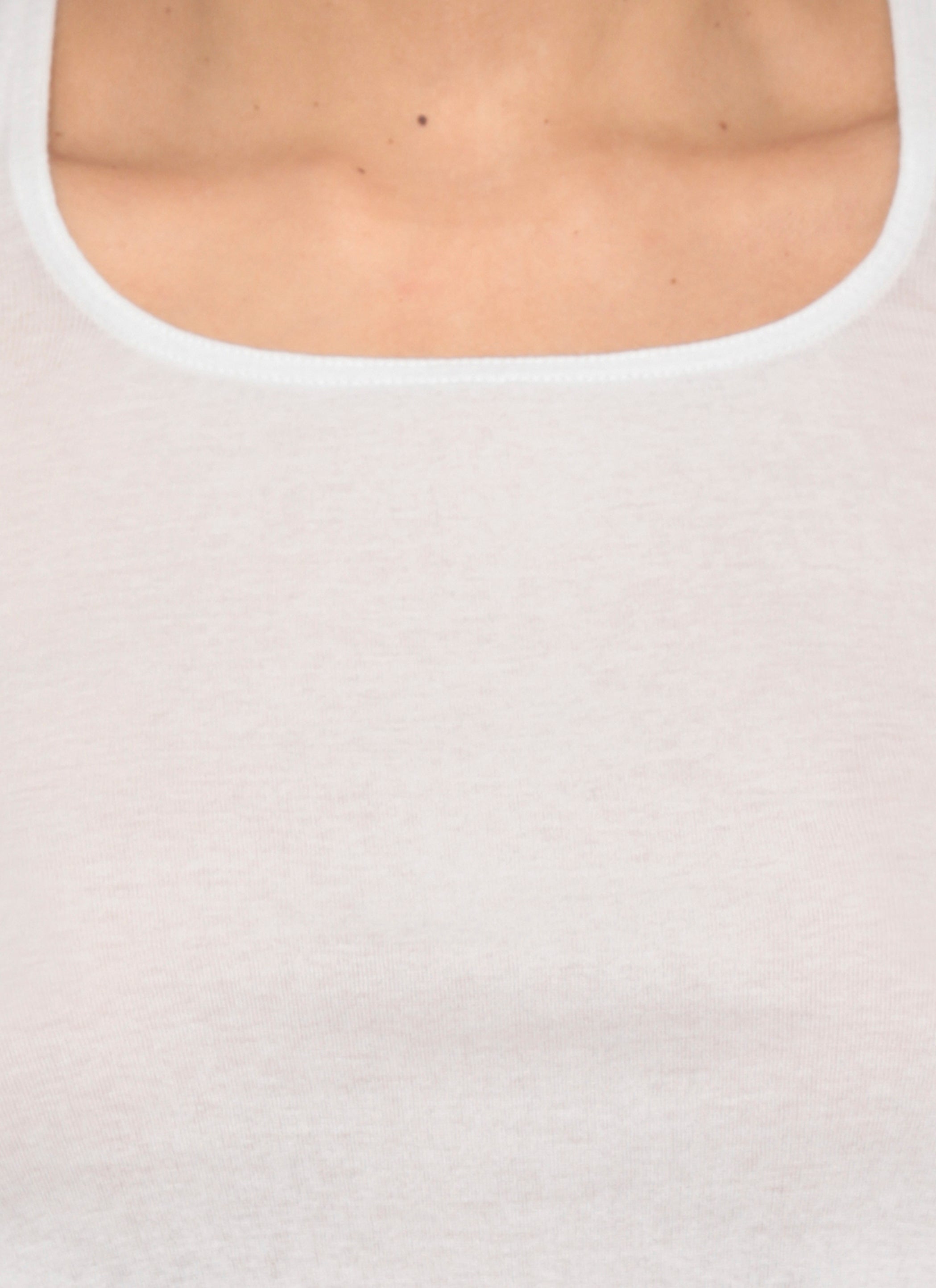 Rick Owens Drkshdw Top Ivory Cotton