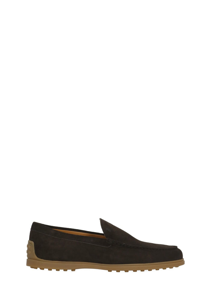 Tods Flat Shoes Brown Cow Leather Sole: Rubber