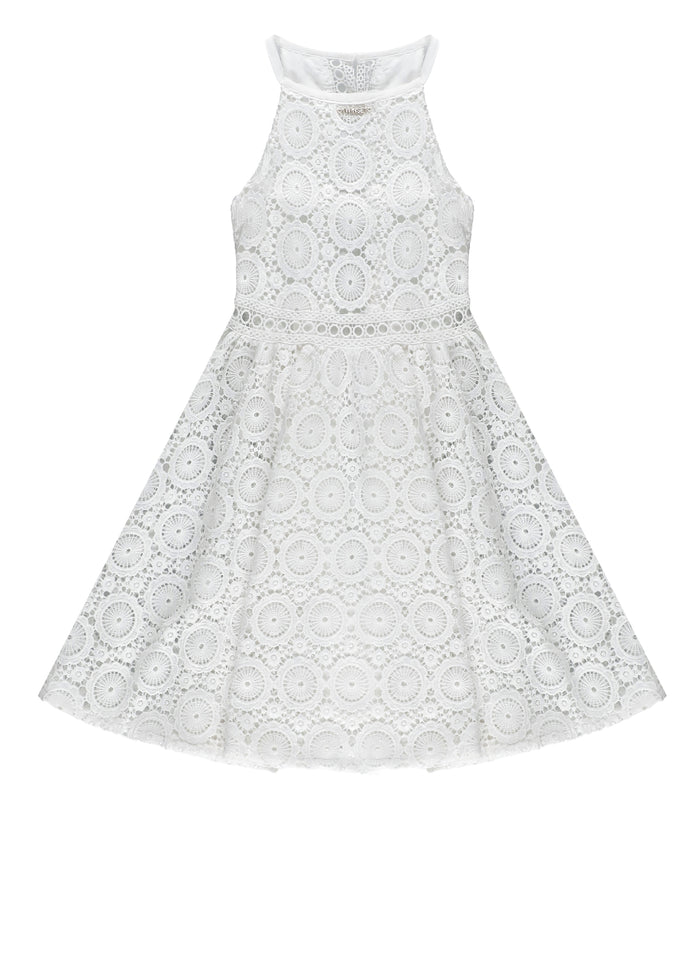 Twin-Set Dresses White Polyester Lining: Cotton