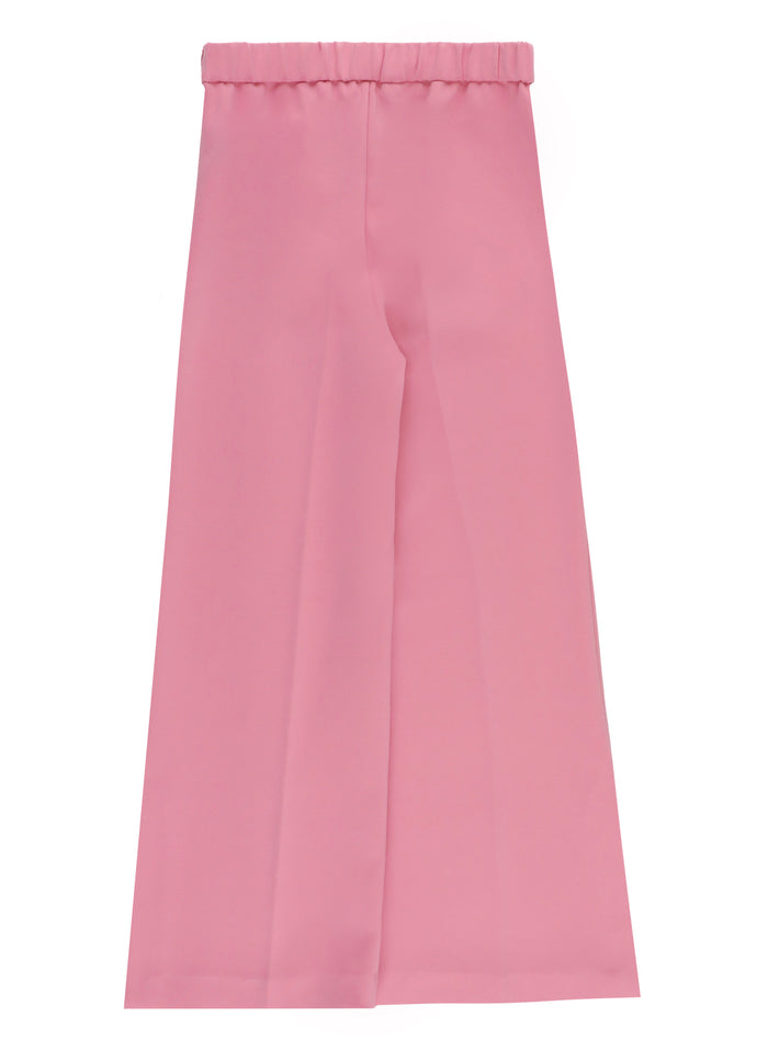Twin-Set Trousers Pink Polyester Elastane