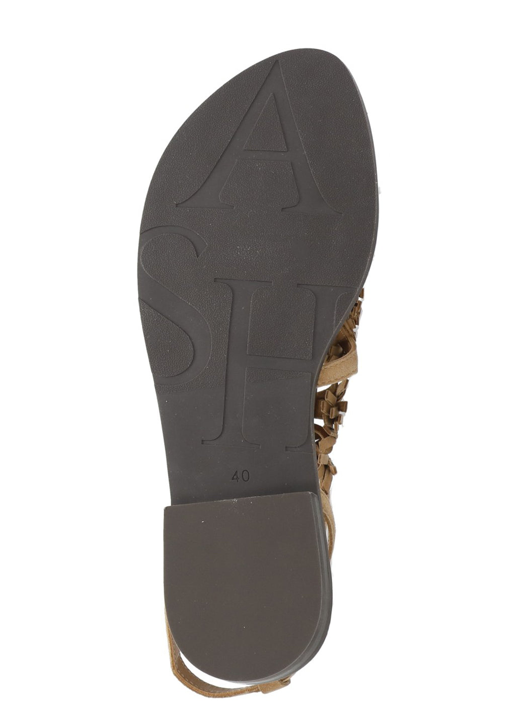 Ash Sandals Brown Goat Leather Sole: Rubber