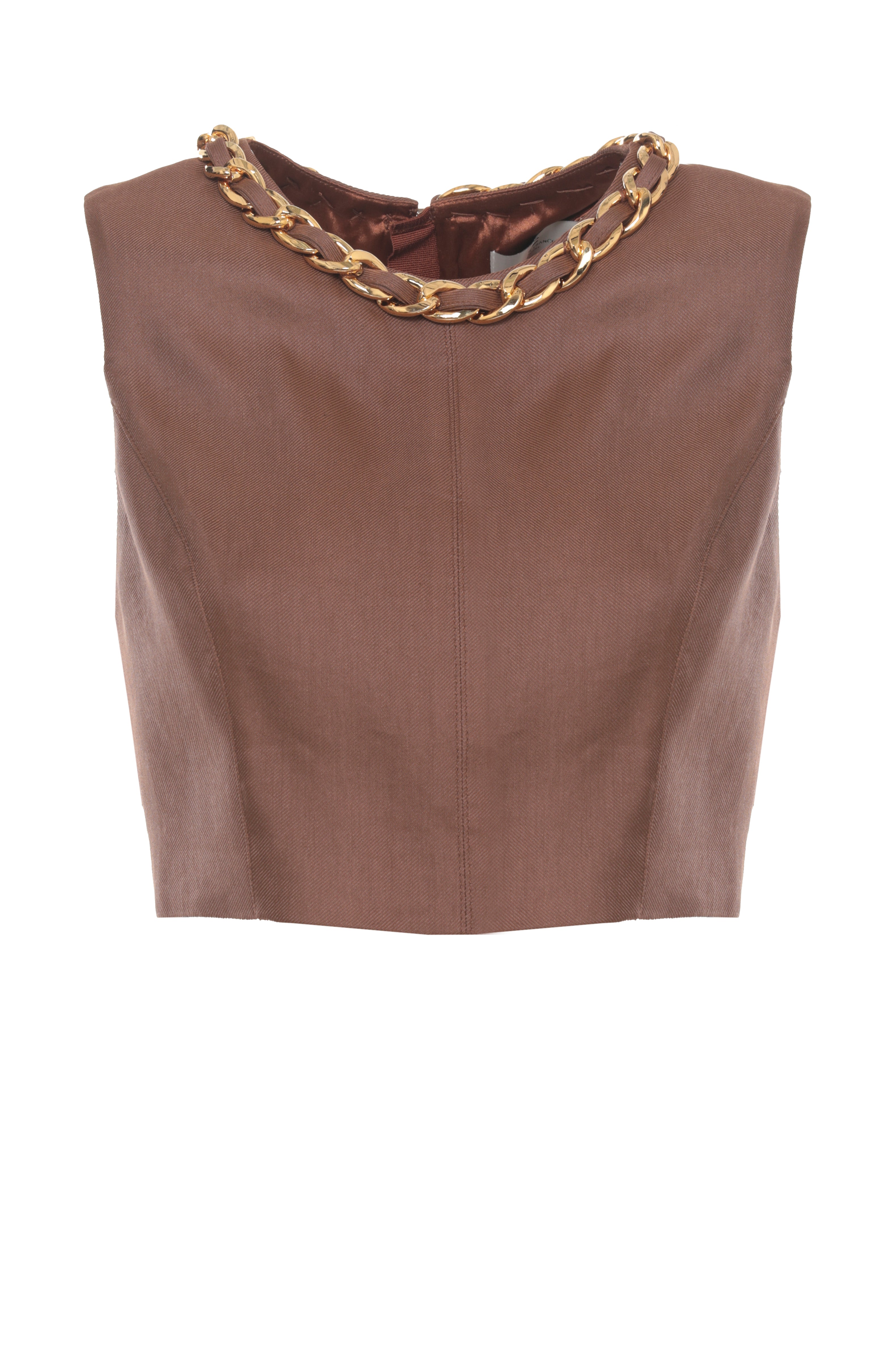 Elisabetta Franchi Top Brown