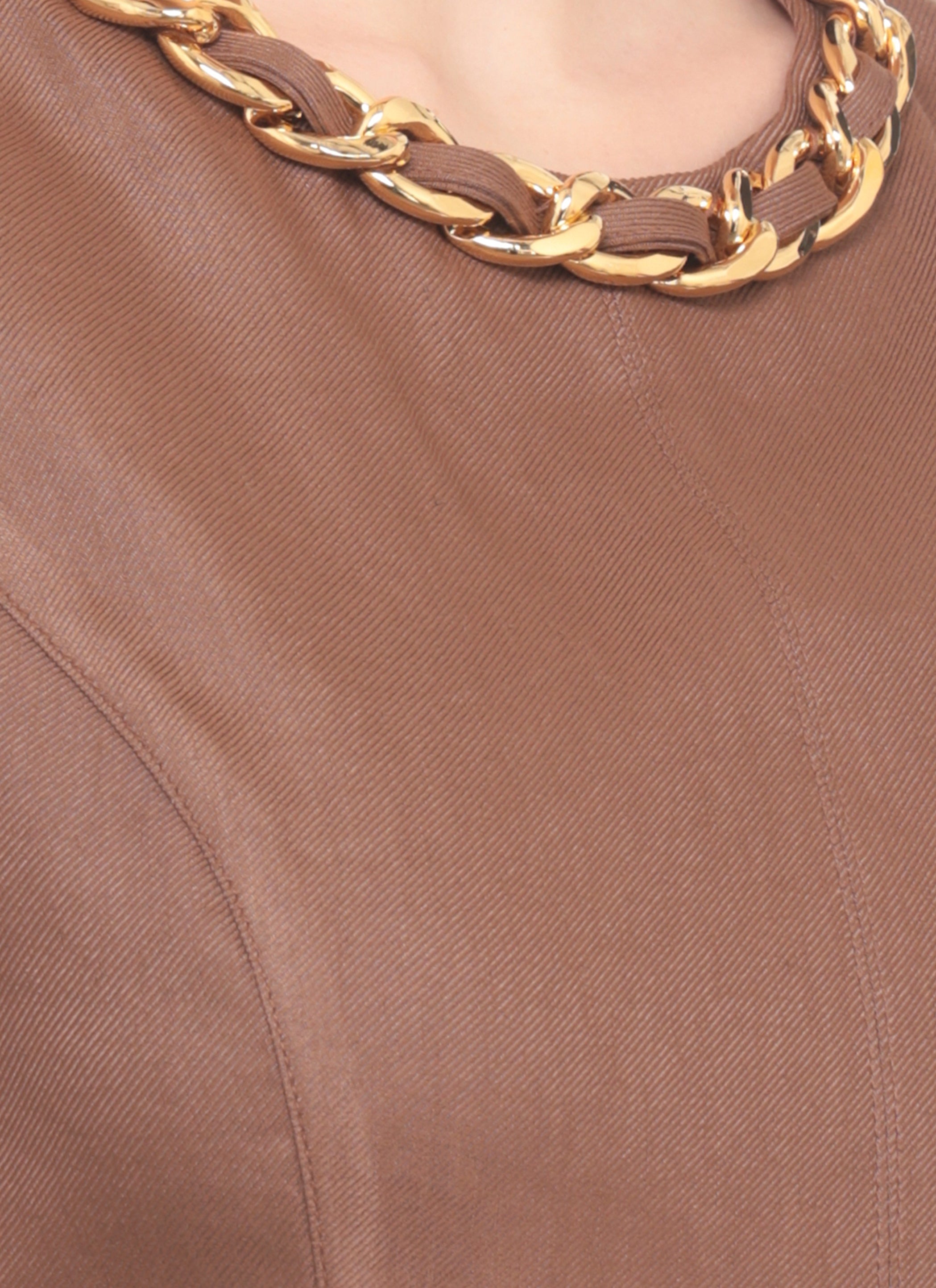 Elisabetta Franchi Top Brown