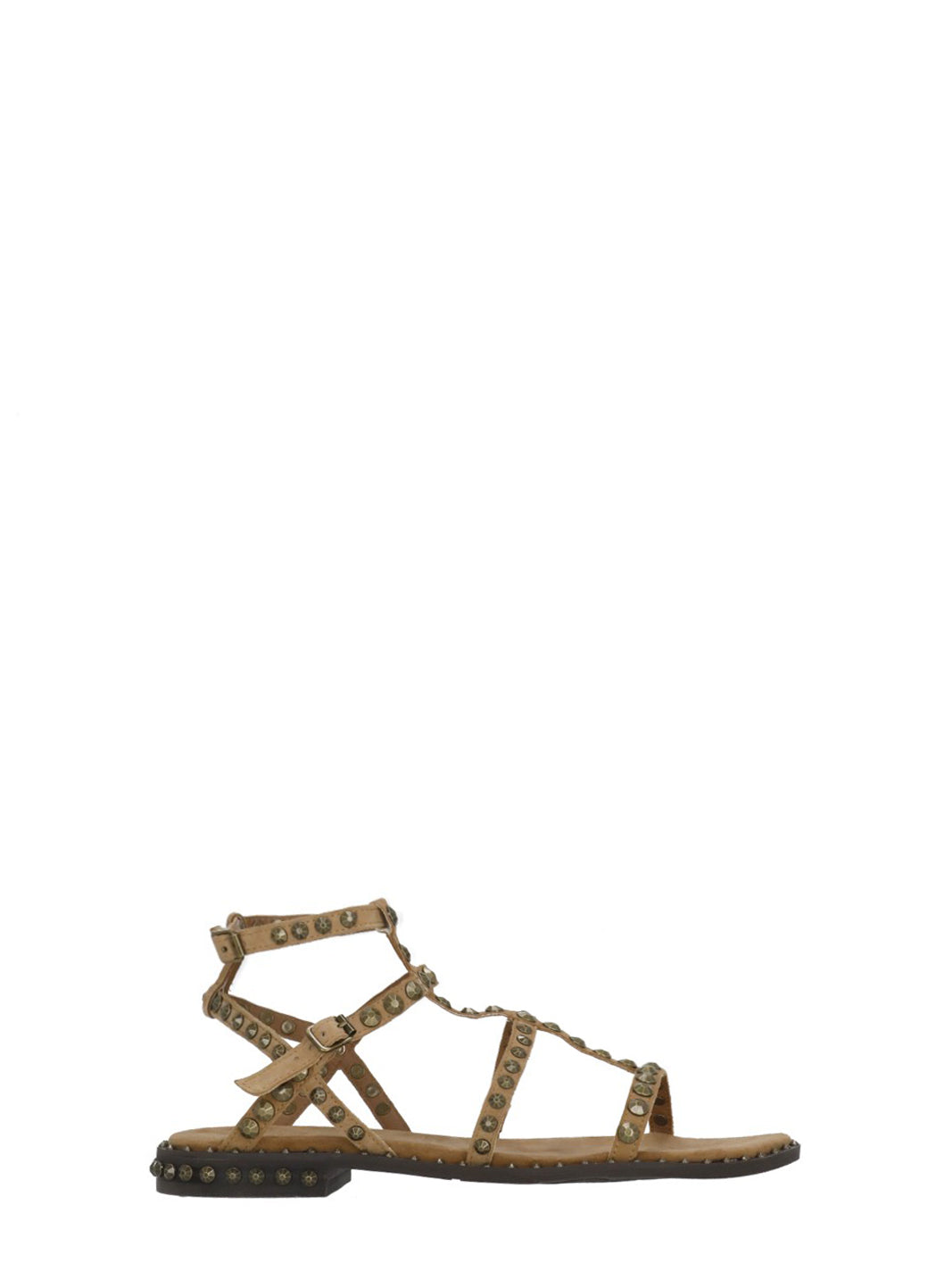 Ash Sandals Beige Sheep Skin Sole: Rubber