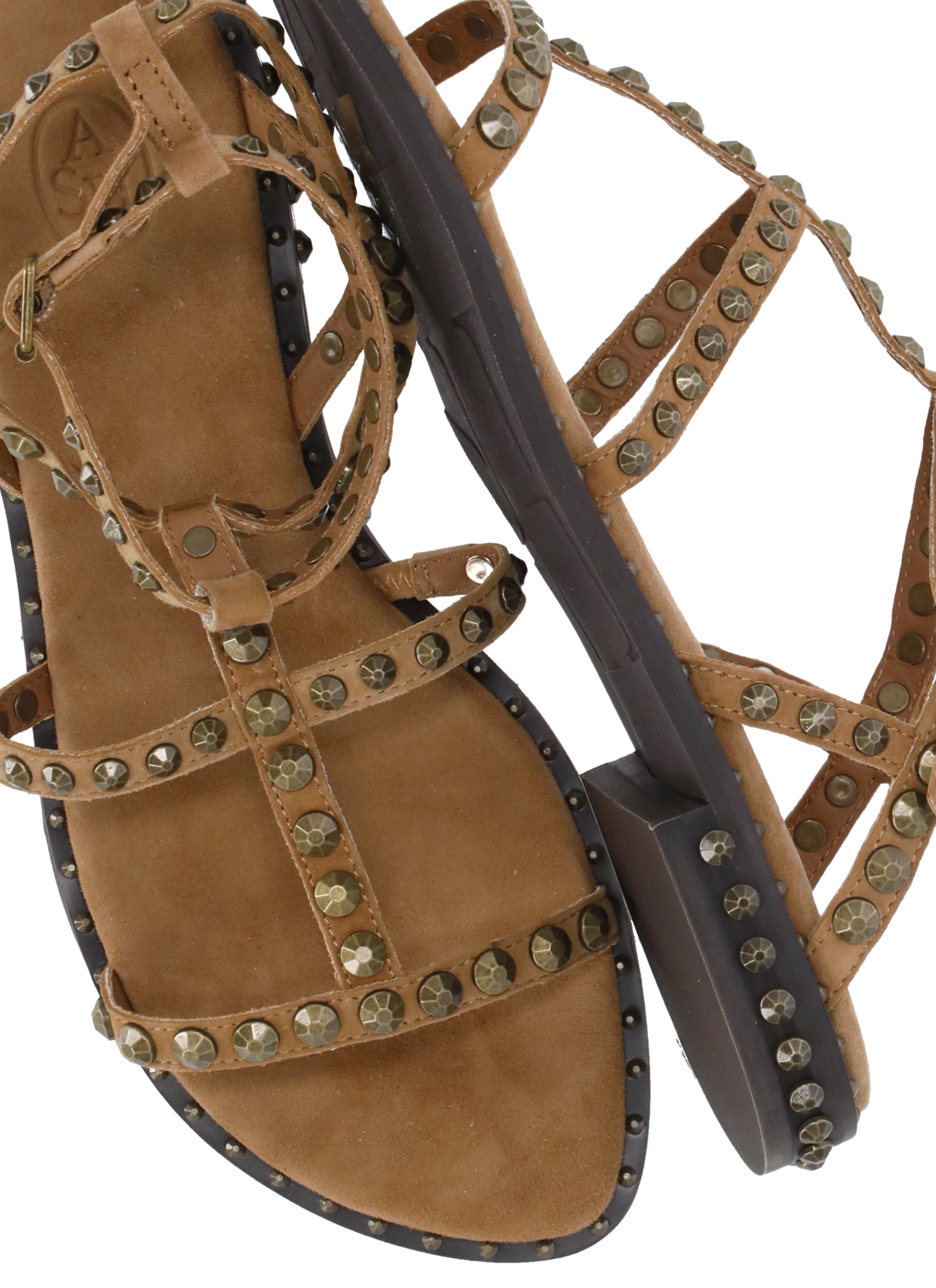 Ash Sandals Beige Sheep Skin Sole: Rubber