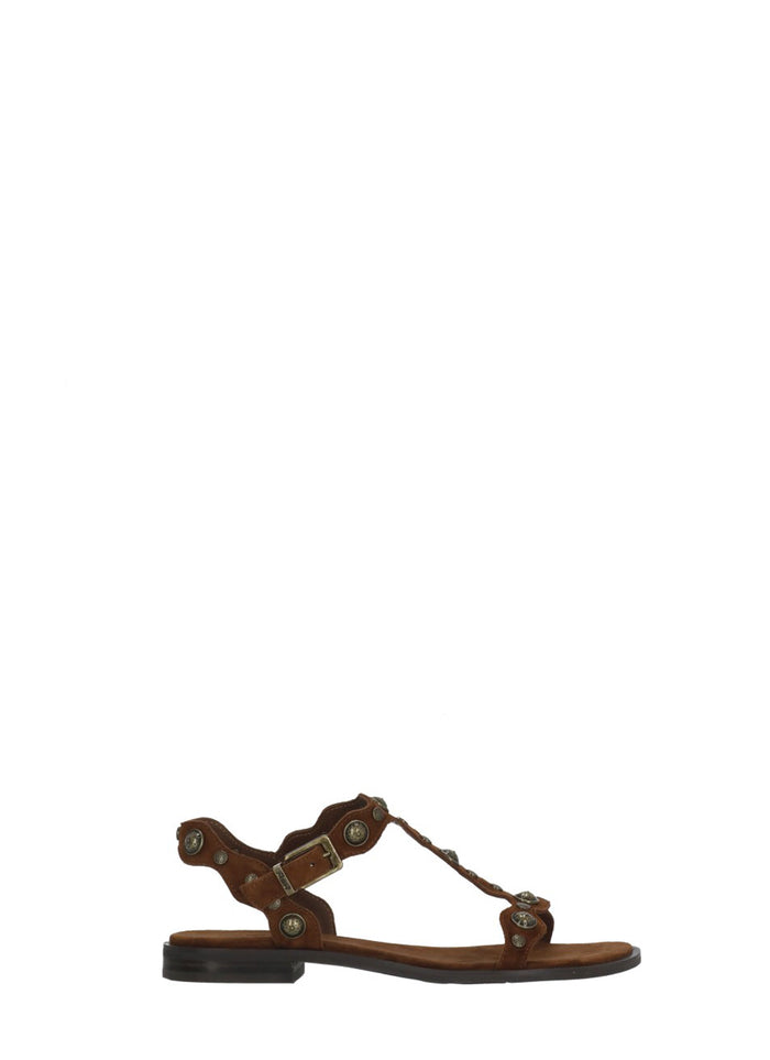 Ash Sandals Brown Goat Leather Sole: Rubber