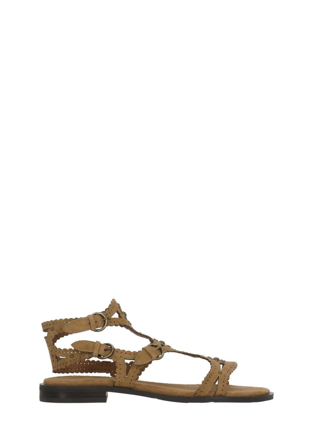 Ash Sandals Brown Goat Leather Sole: Rubber
