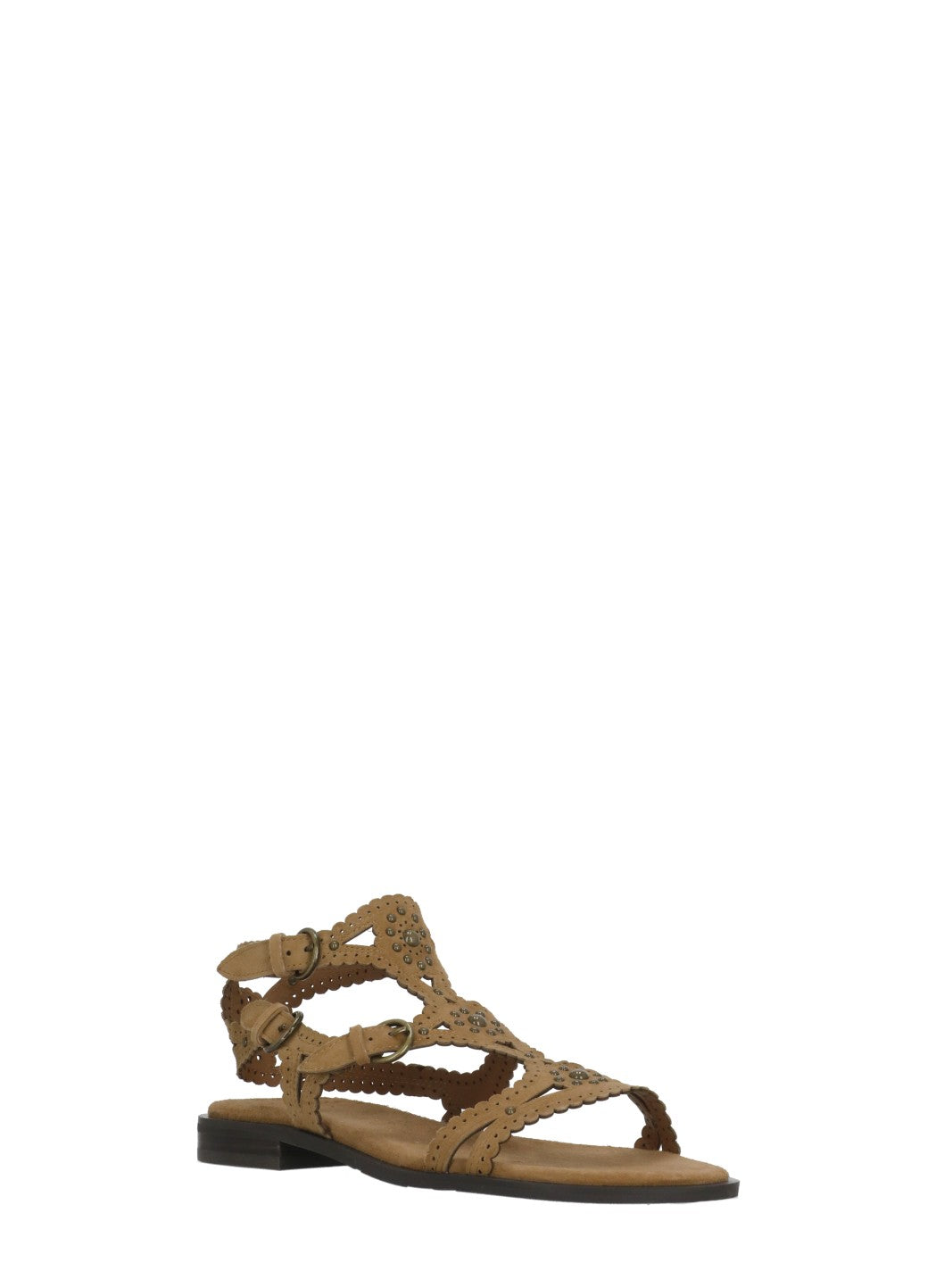 Ash Sandals Brown Goat Leather Sole: Rubber