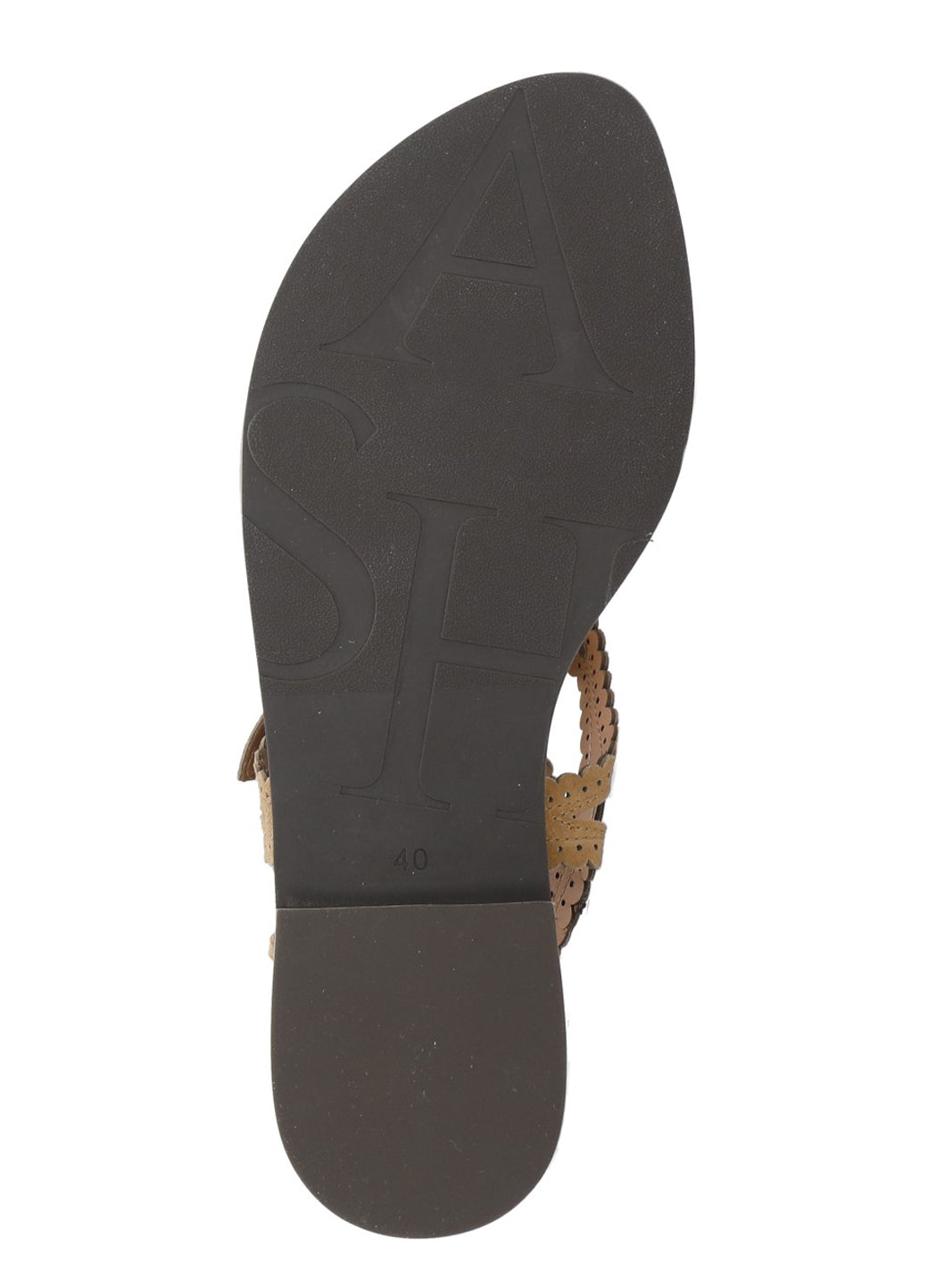 Ash Sandals Brown Goat Leather Sole: Rubber