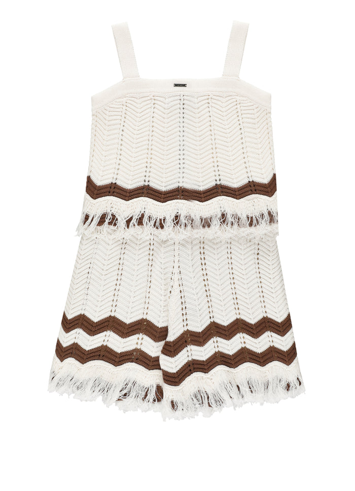 Twin-Set Dresses Avorio Cotton