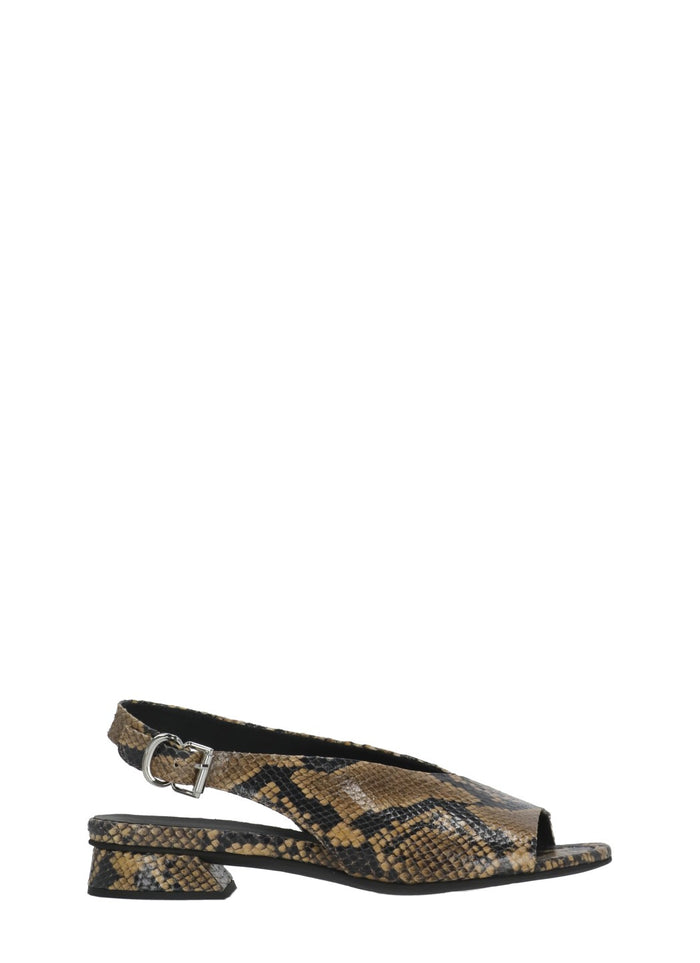 Poeve Flat Shoes Marrone Cow Skin