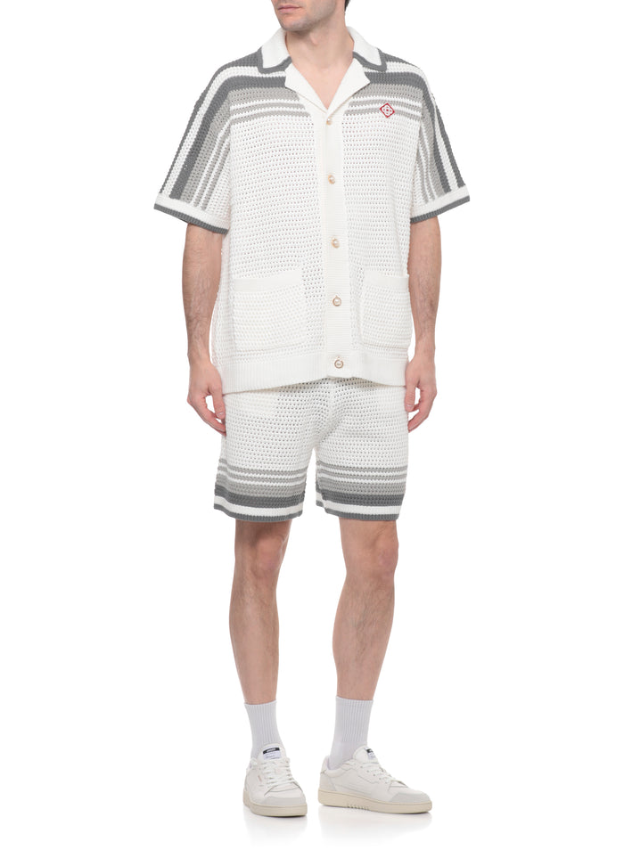 Casablanca Shorts Bianco Cotton
