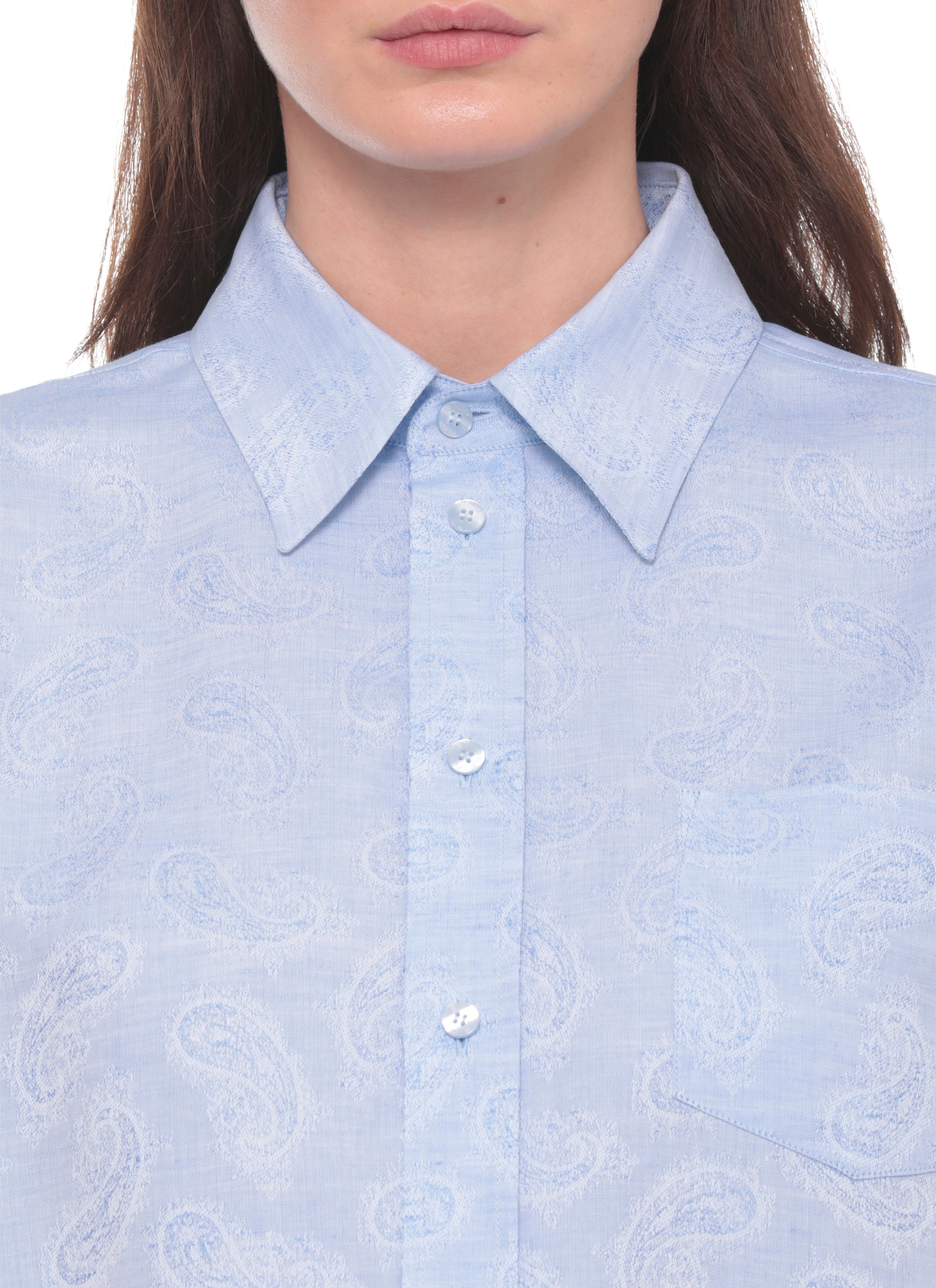 Etro Shirts Multicolour Linen Cotton